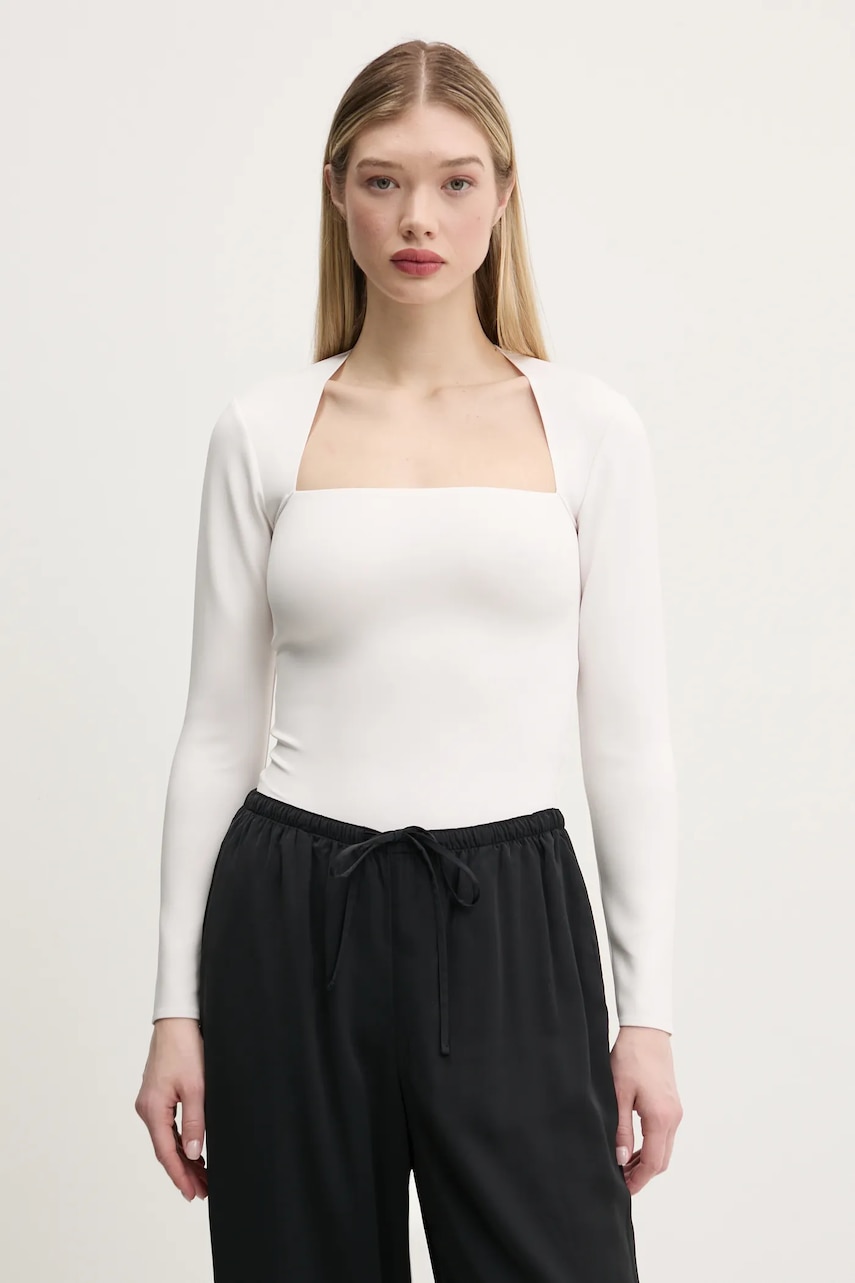 Κορμάκι Abercrombie & Fitch χρώμα: άσπρο, KI139-5207