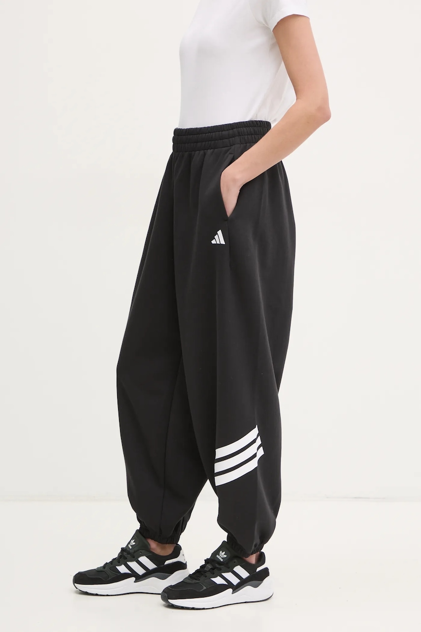 Παντελόνι φόρμας adidas Future Icons χρώμα: μαύρο, JE0141