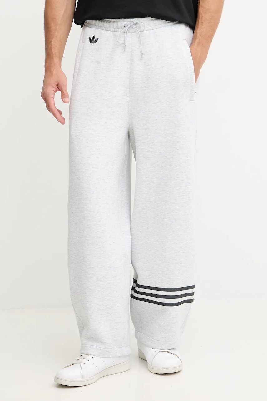 Παντελόνι φόρμας adidas Originals Neuclassics ανδρικό, χρώμα: γκρι, JW5443