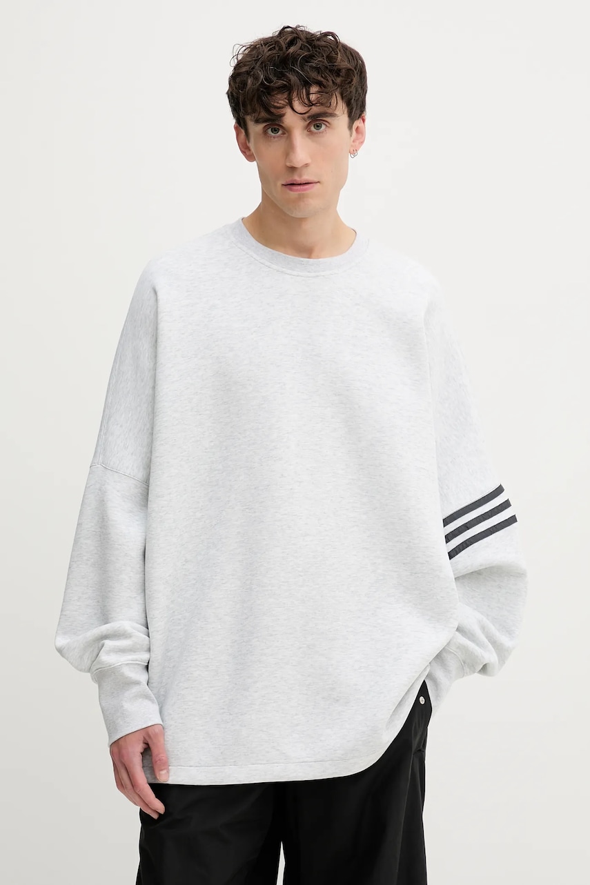 Μπλούζα adidas Originals Neuclassics χρώμα: γκρι, JW7920