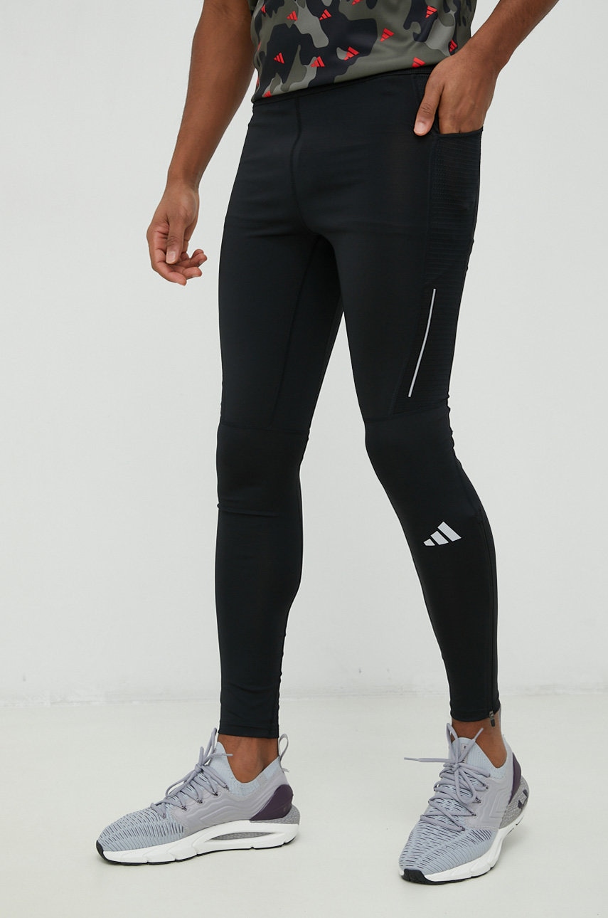Κολάν για τρέξιμο adidas Performance Own the Run Own the Run χρώμα: μαύρο IC0434 HM8444