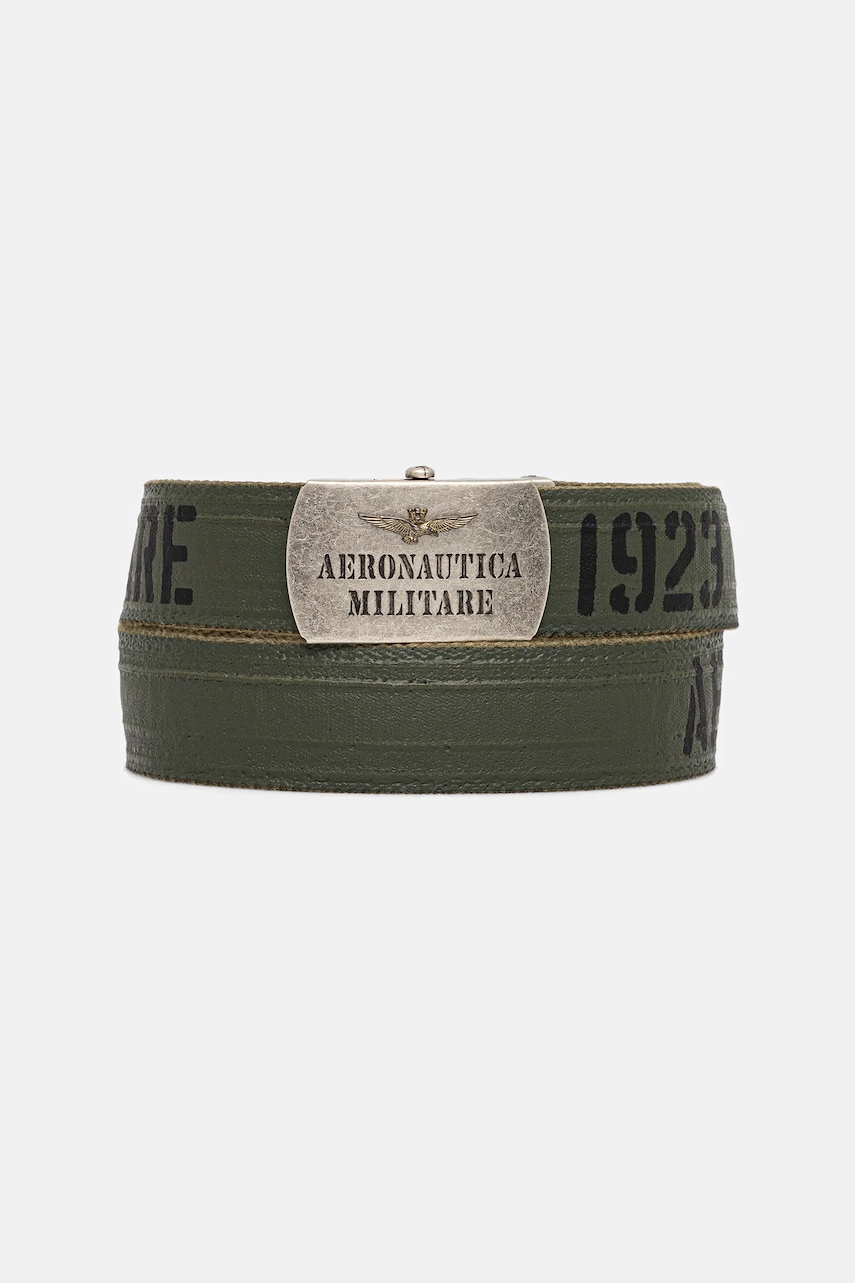 Βαμβακερή ζώνη Aeronautica Militare χρώμα: πράσινο, CI0317UCT03585