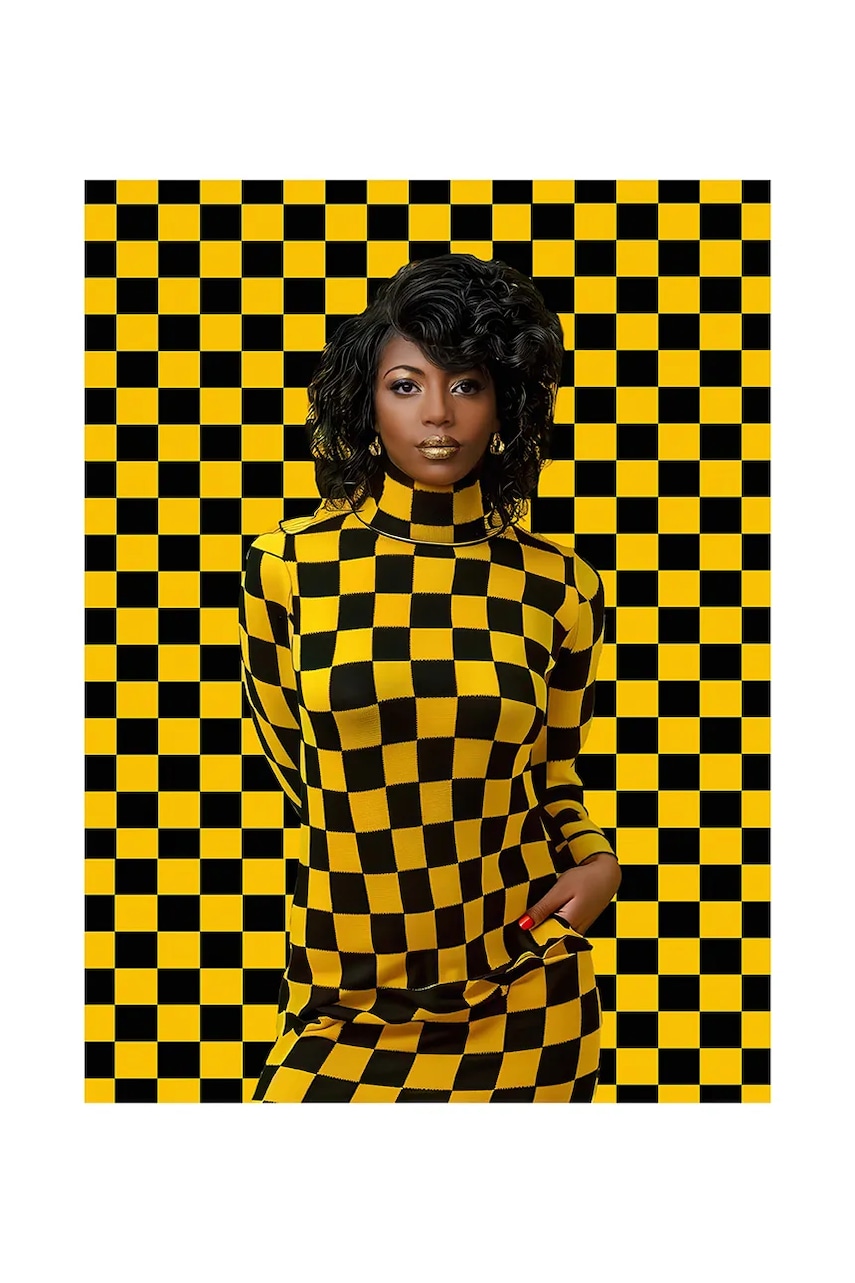 Έργο τέχνης σε ακρυλικό γυαλί a.i art HARTMAN Black Magic Woman 06 χρώμα: πολύχρωμο