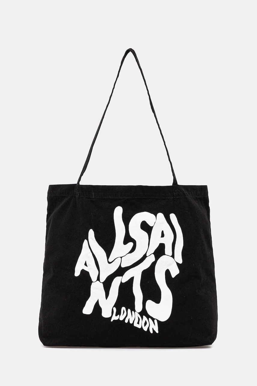 Βαμβακερή τσάντα AllSaints ORLANDO χρώμα: μπεζ, M285XB