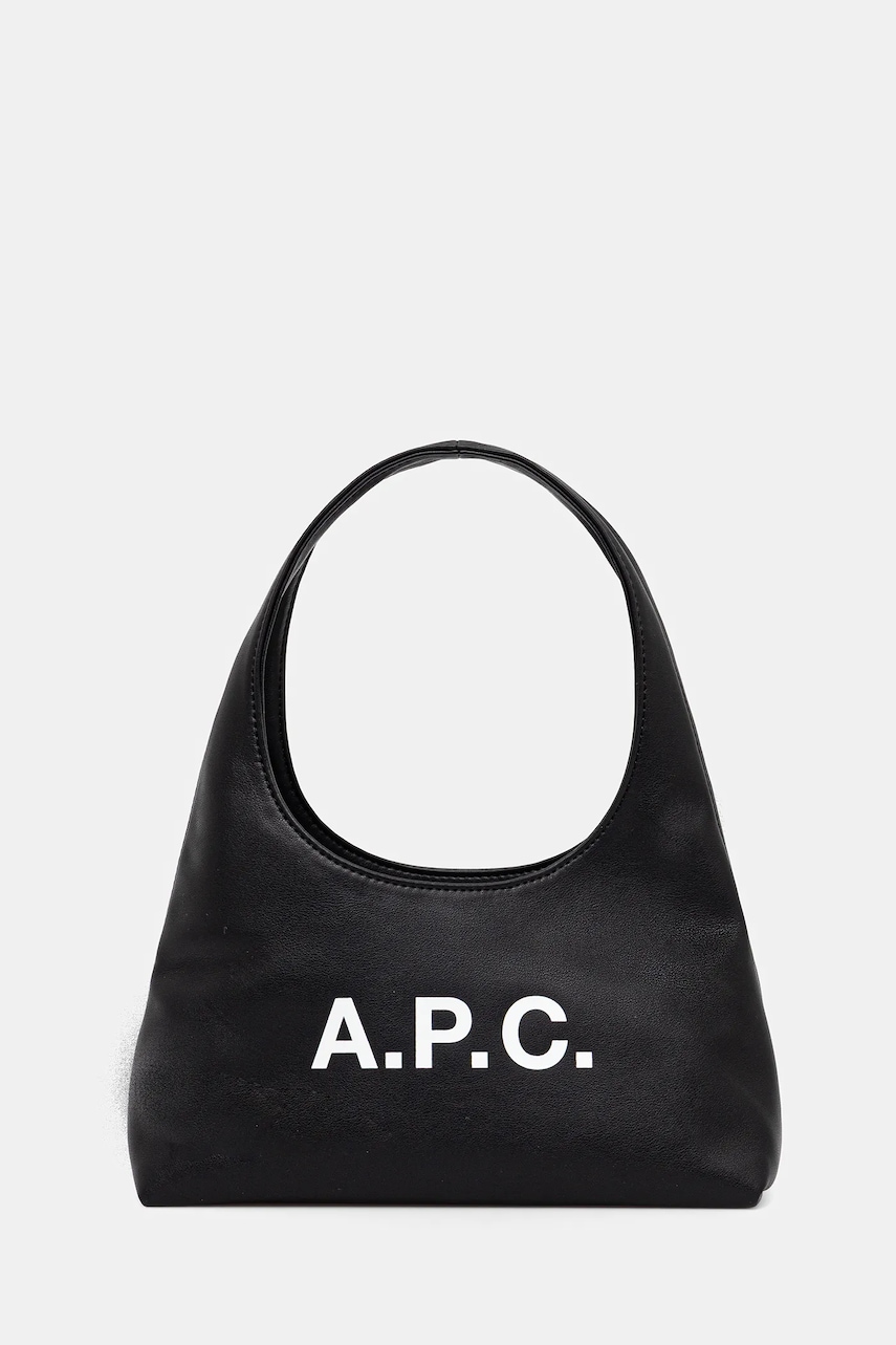 Τσάντα A.P.C. baby ninon shoulder χρώμα: μαύρο, PUAAT.F67027