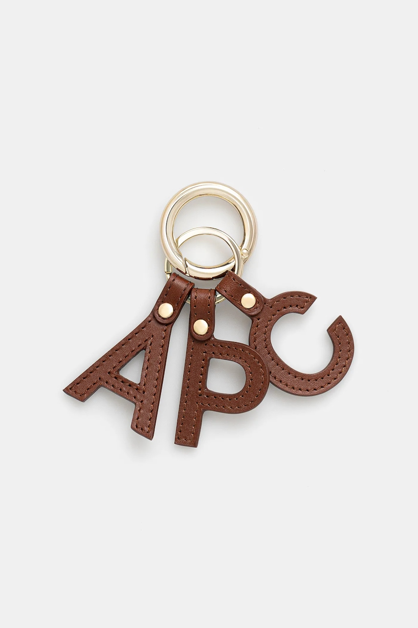 Δερμάτινο μπρελόκ A.P.C. porte-cles lettres PXAWV.F63656