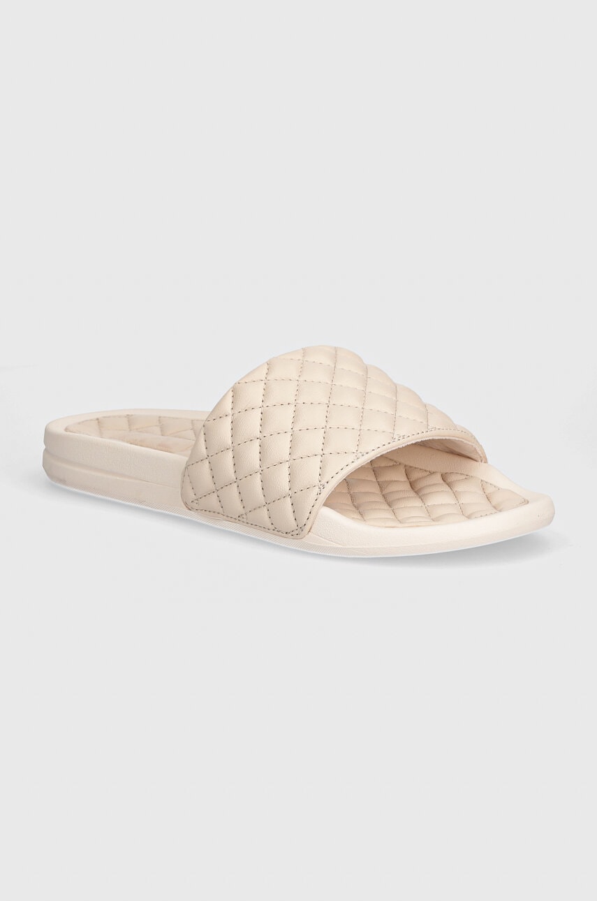 Δερμάτινες παντόφλες APL Athletic Propulsion Labs LUSSO SLIDE γυναικείες, χρώμα: μπεζ
