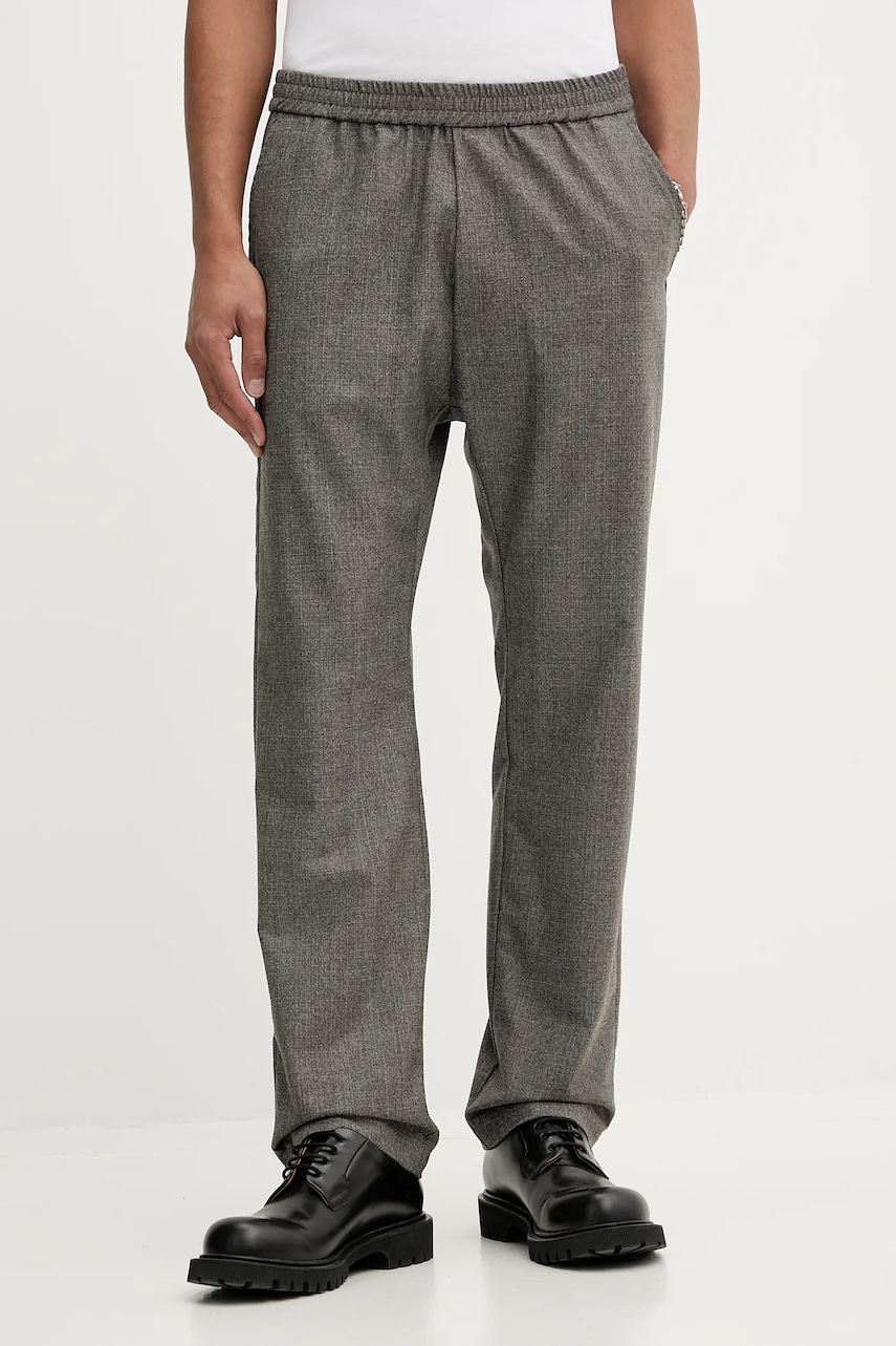 Μάλλινα παντελόνια BARENA VENEZIA Pantalone Tosador ανδρικά, χρώμα: γκρι, PAU5259.501
