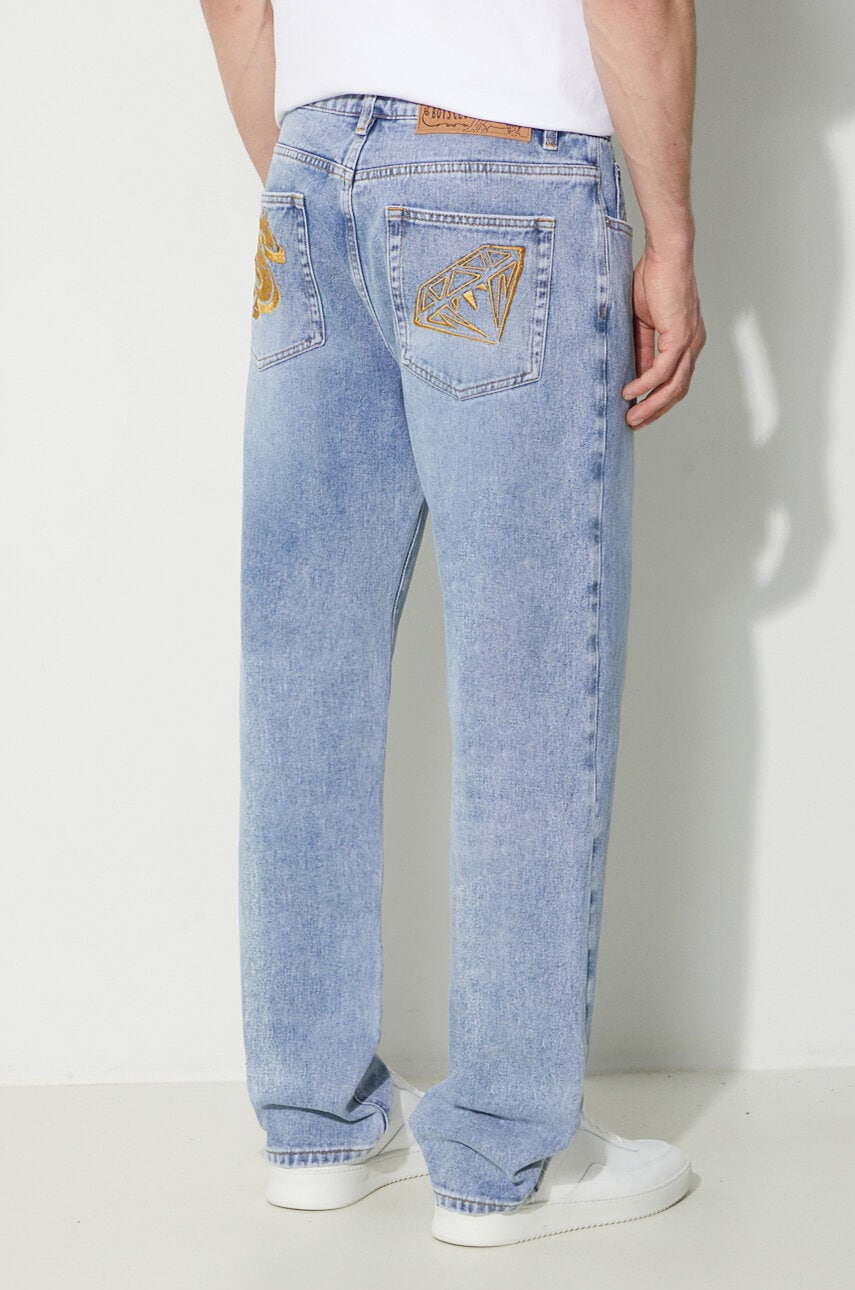 Τζιν παντελόνι Billionaire Boys Club Diamond & Dollar Embroidered Denim B24152