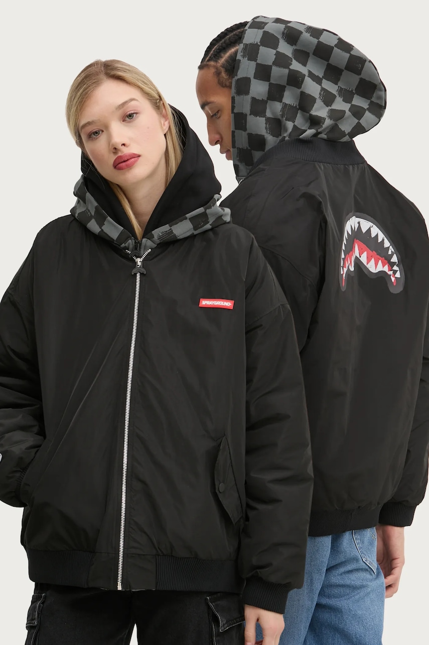 Μπουφάν bomber Sprayground χρώμα: μαύρο, SP610