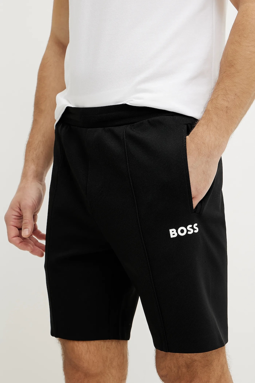 Σορτς BOSS Green χρώμα: μαύρο, 50537819