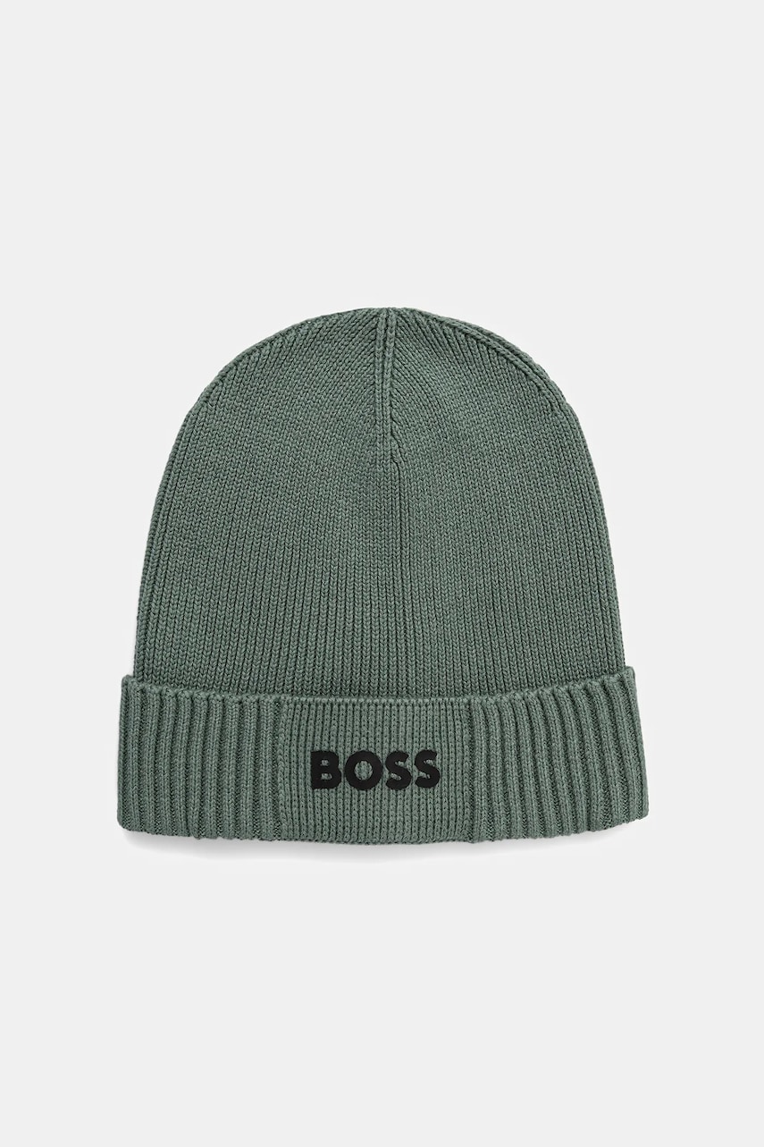 Μάλλινο σκουφί BOSS Green BOSS GREEN χρώμα: πράσινο, 50499423
