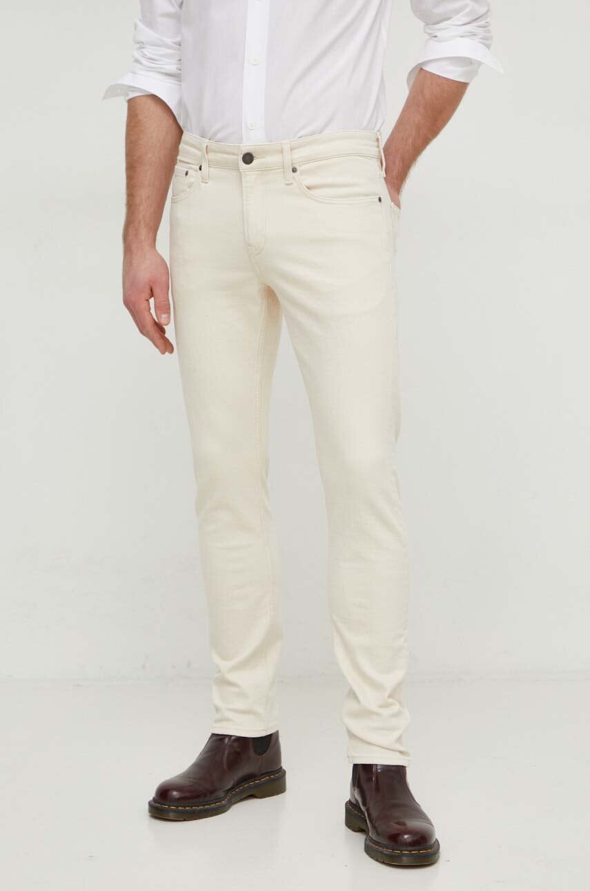 Τζιν παντελόνι Calvin Klein χρώμα: μπεζ