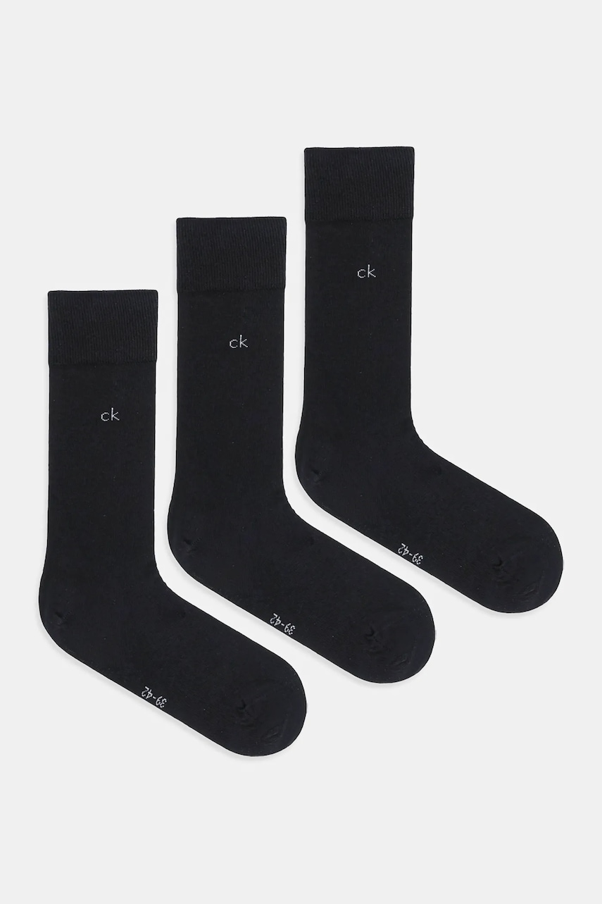 Κάλτσες Calvin Klein 3-pack χρώμα: μαύρο, 701234208