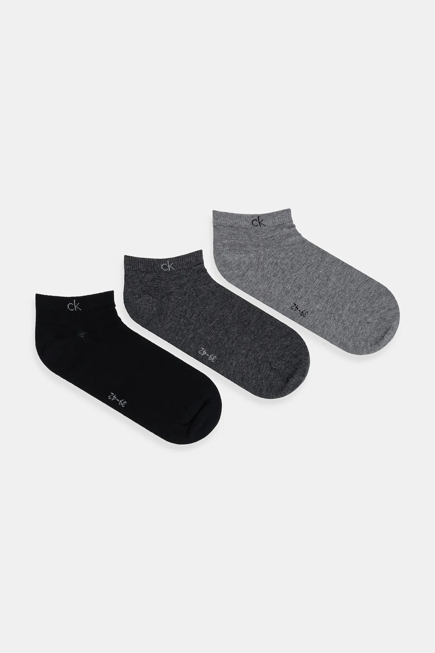 Κάλτσες Calvin Klein 3-pack χρώμα: γκρι, 701234366
