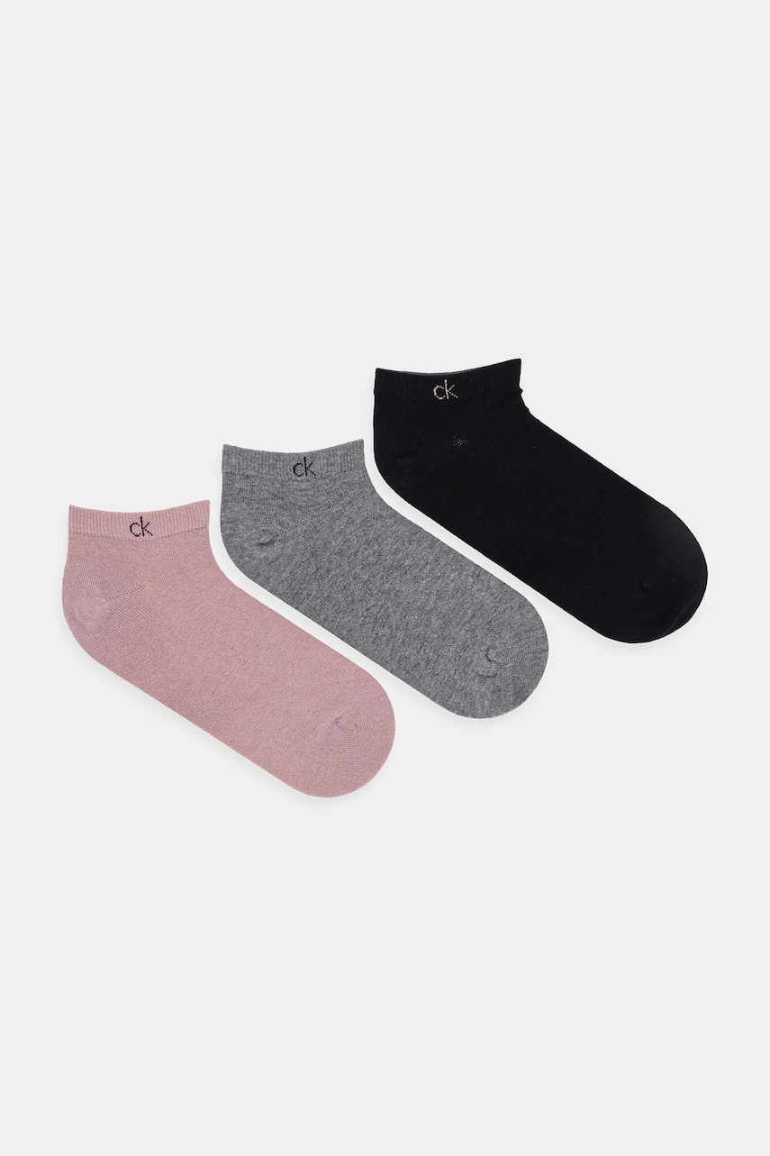 Κάλτσες Calvin Klein 3-pack χρώμα: ροζ, 701234366