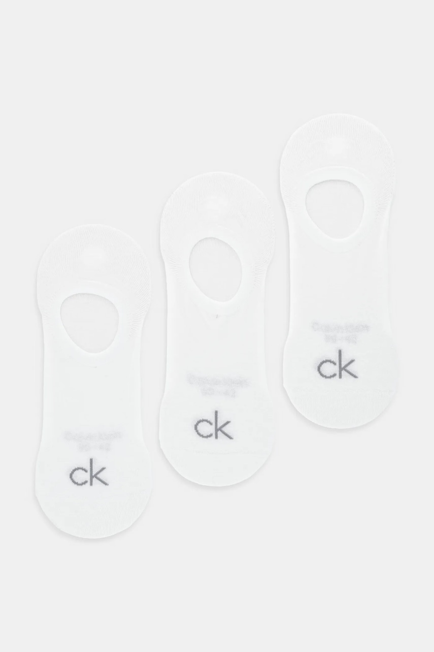 Κάλτσες Calvin Klein 3-pack χρώμα: άσπρο, 701236412