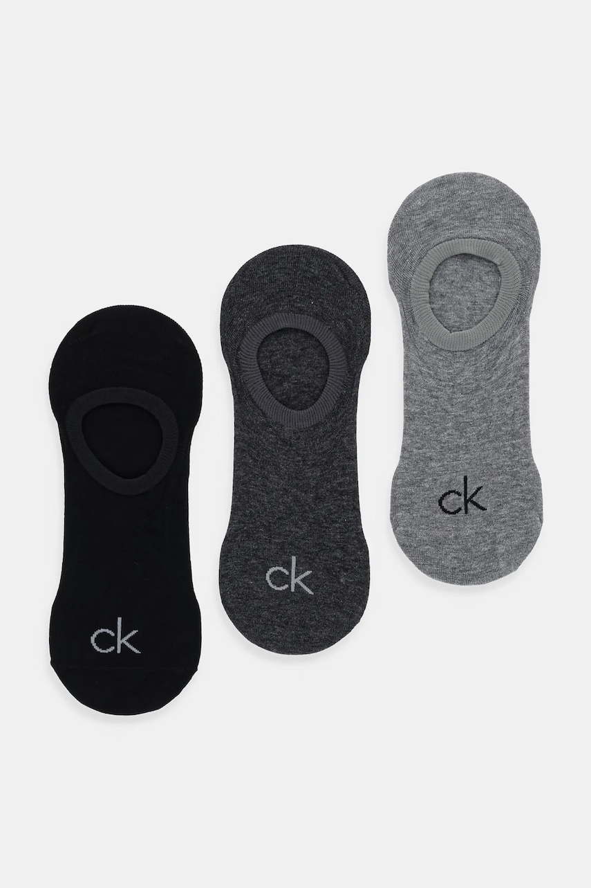 Κάλτσες Calvin Klein 3-pack χρώμα: γκρι, 701236412