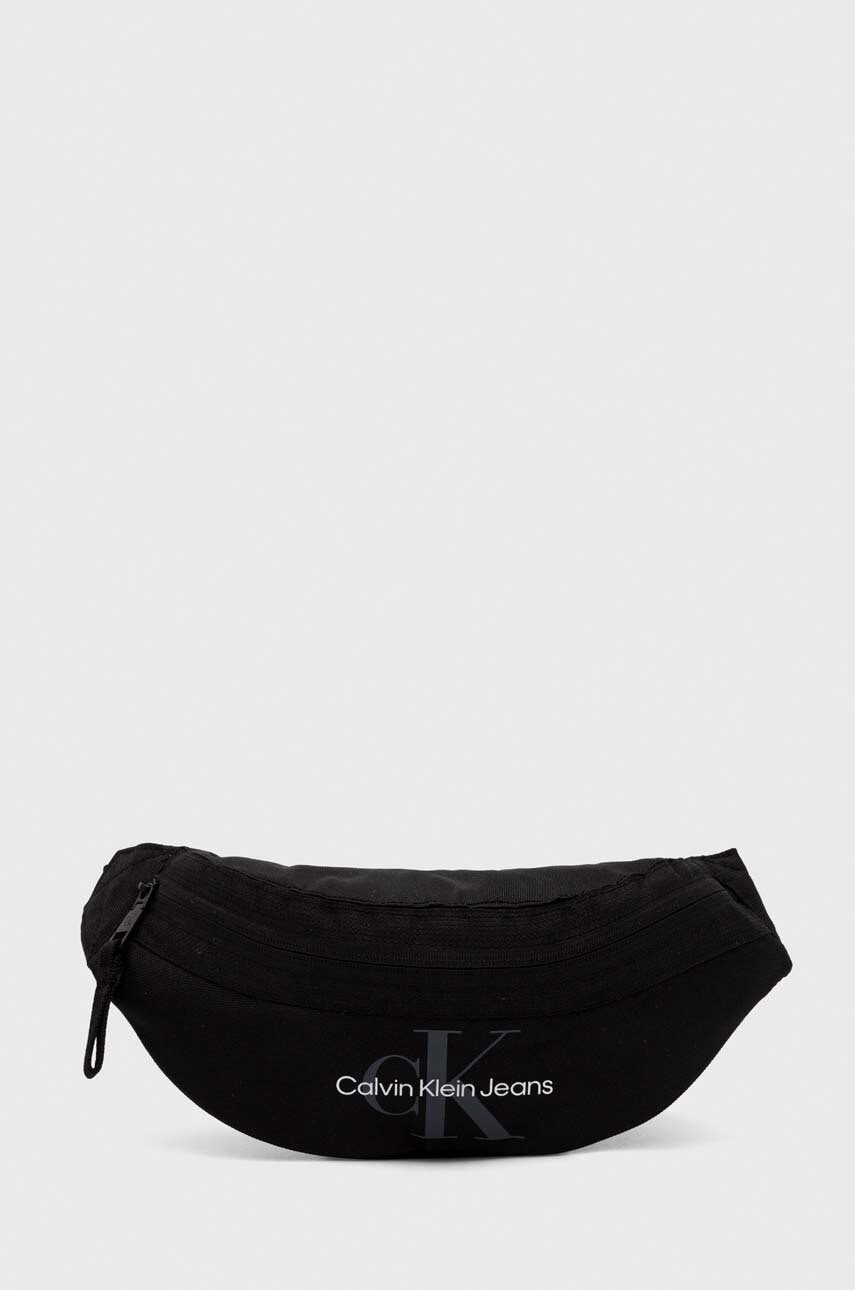 Τσάντα φάκελος Calvin Klein Jeans χρώμα: μαύρο