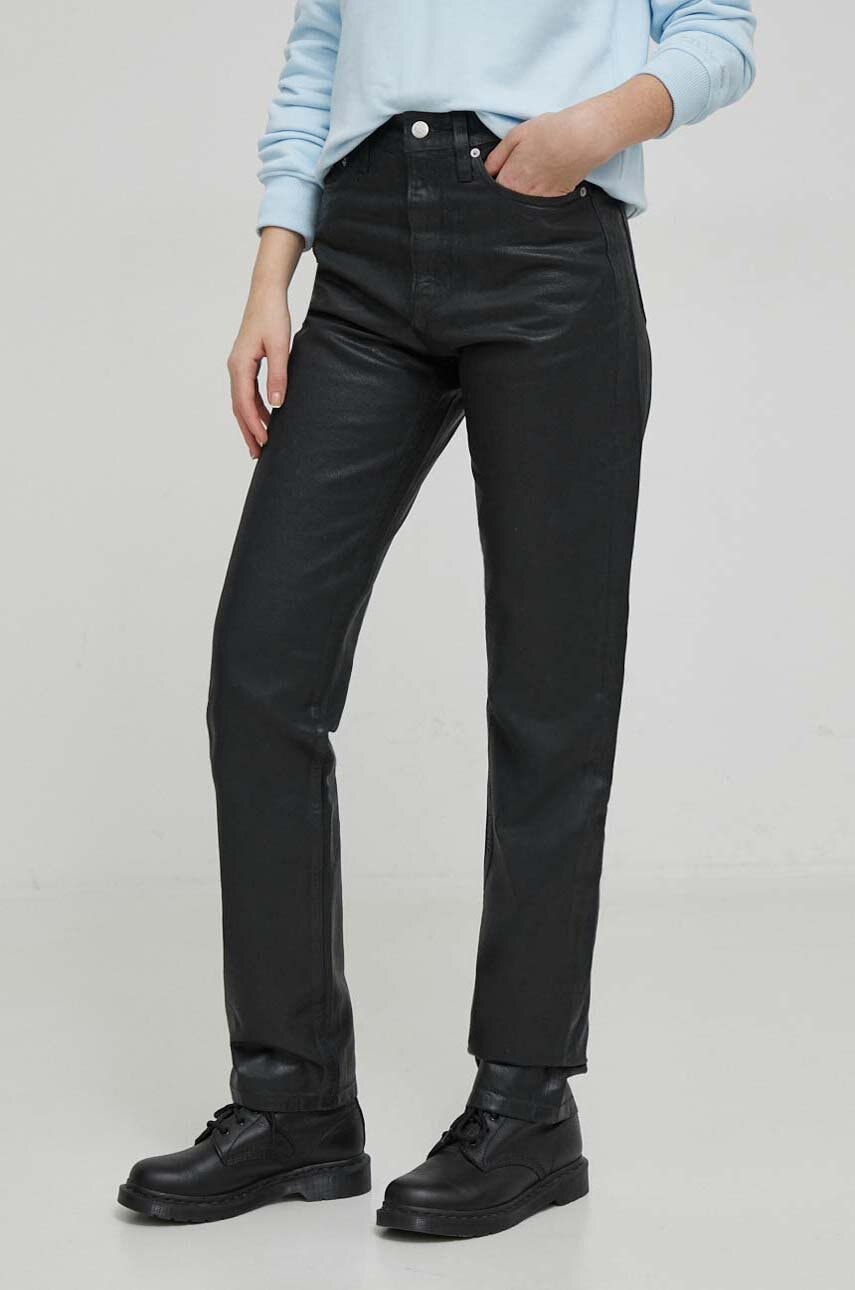 Τζιν παντελόνι Calvin Klein Jeans χρώμα: μαύρο
