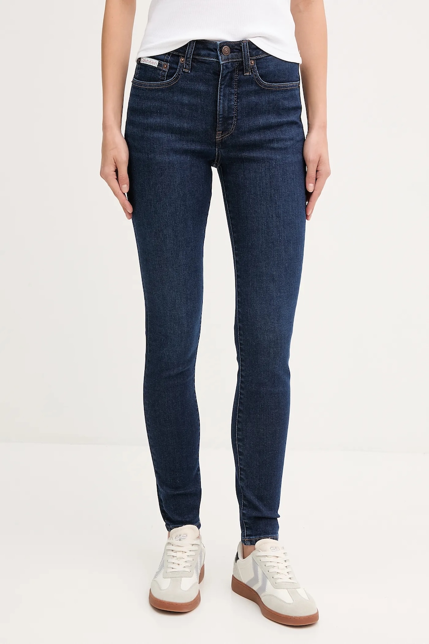 Τζιν παντελόνι Calvin Klein Jeans χρώμα: ναυτικό μπλε, LV047B772G