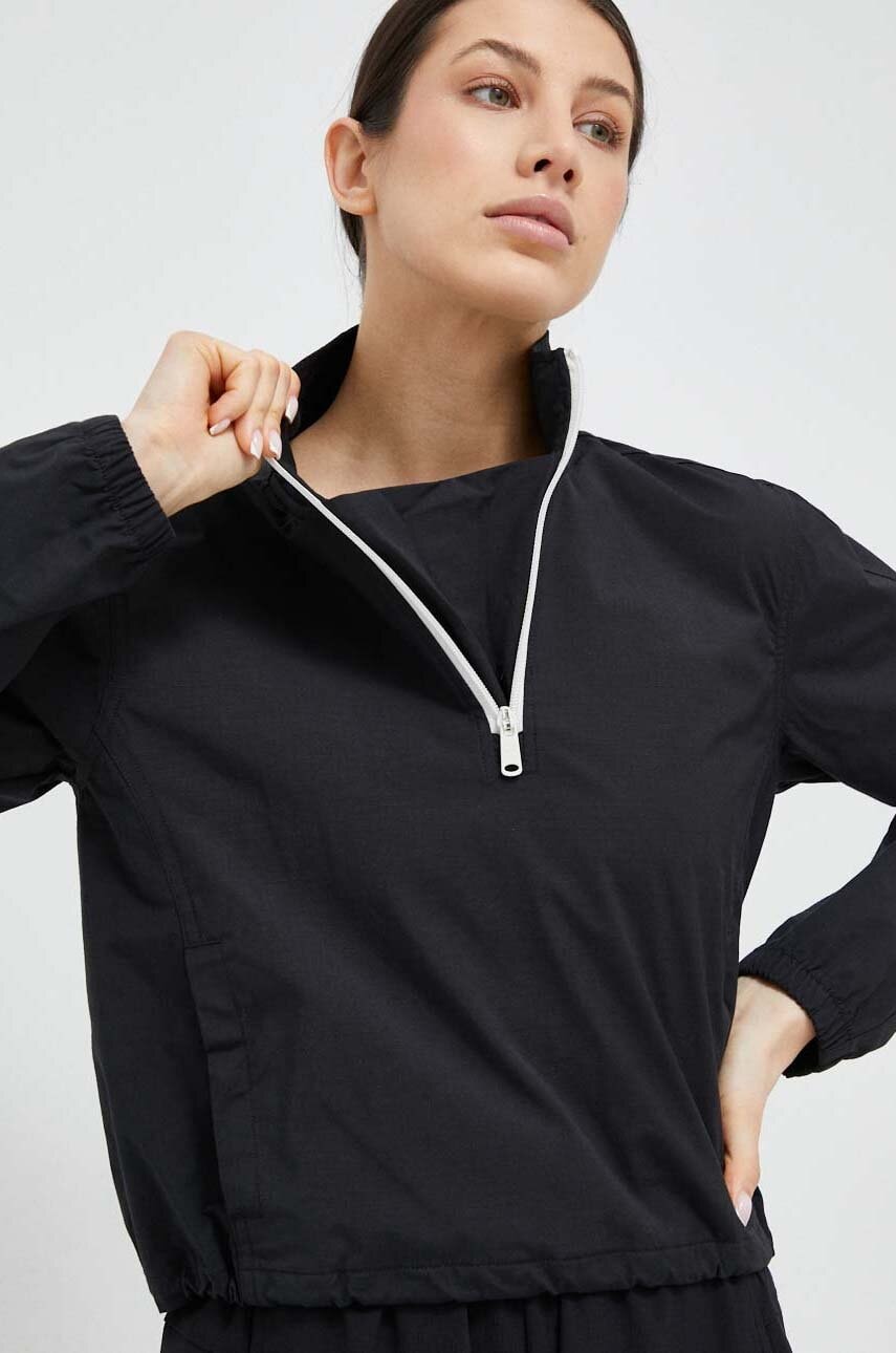 Αντιανεμικό Calvin Klein Performance CK Athletic χρώμα: μαύρο