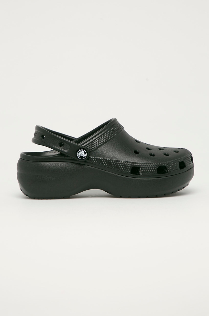 Παντόφλες Crocs Classic Platform Clog Classic Platform Clog χρώμα: μαύρο, 2675 IL3431 207989