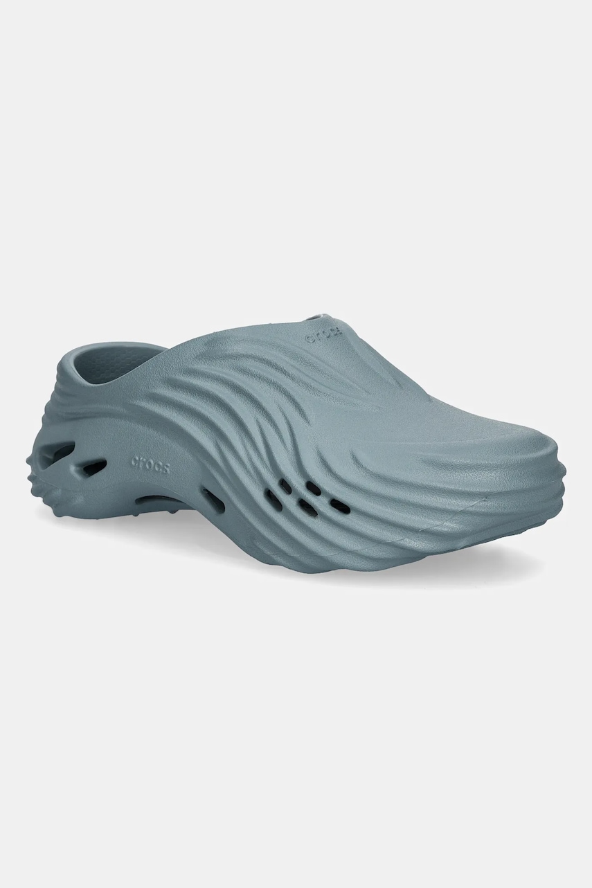 Παντόφλες Crocs Echo Wave Clog χρώμα: πράσινο, 210521.3YO