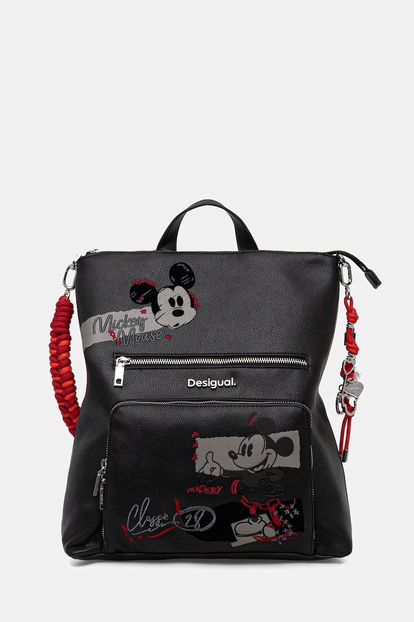 Σακίδιο πλάτης Desigual MICKEY ROCK PRETORIA χρώμα: μαύρο, 25WAKP01