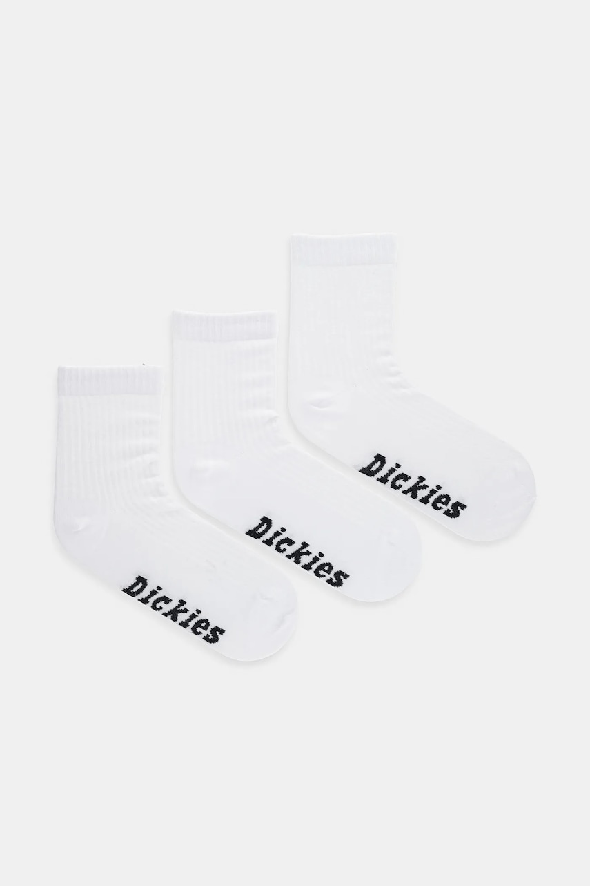 Κάλτσες Dickies 3-pack χρώμα: άσπρο, DK0A4Z8D0WH1