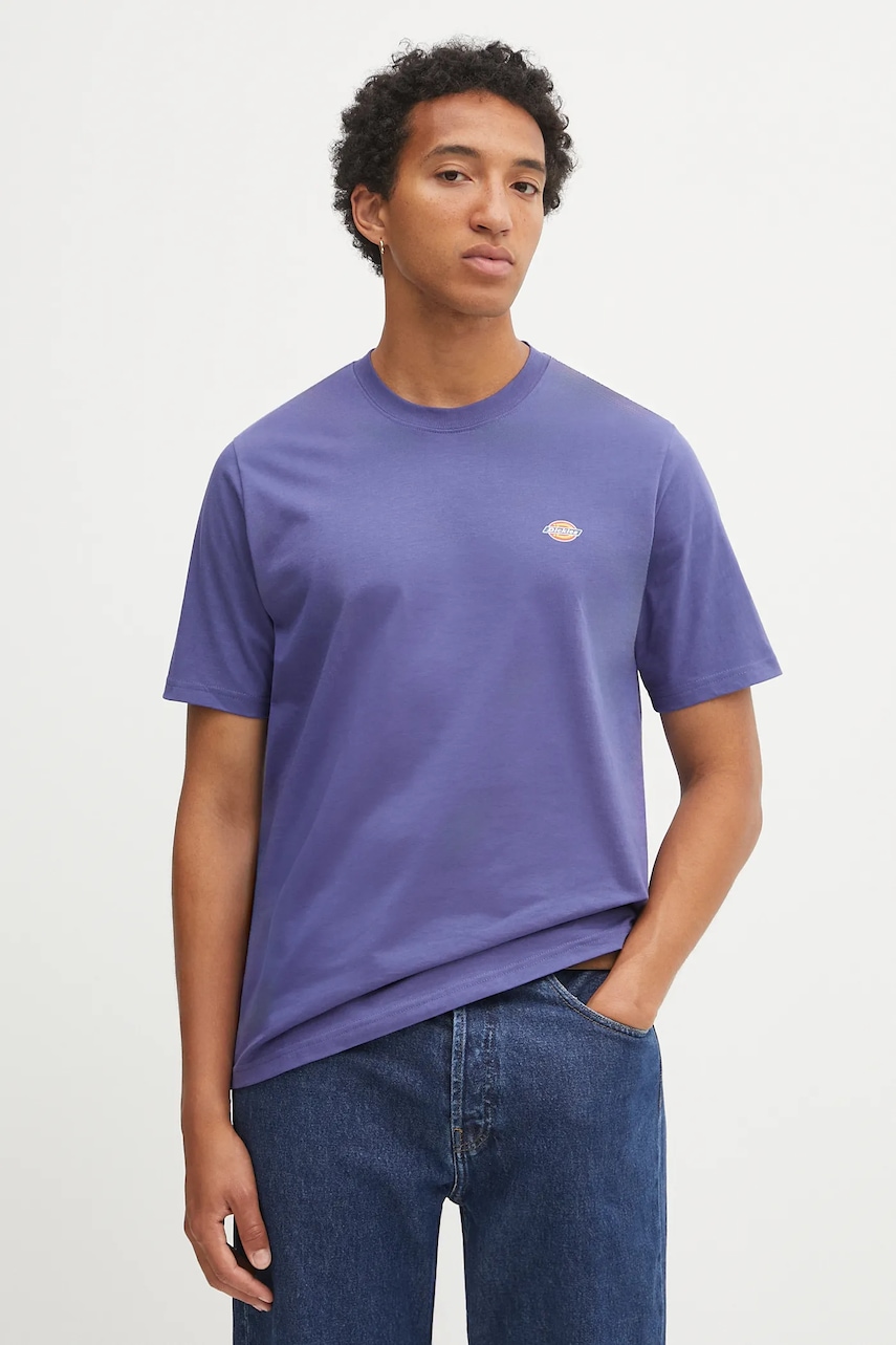 Βαμβακερό μπλουζάκι Dickies ανδρικό, χρώμα: μπλε, DK0A4XDB