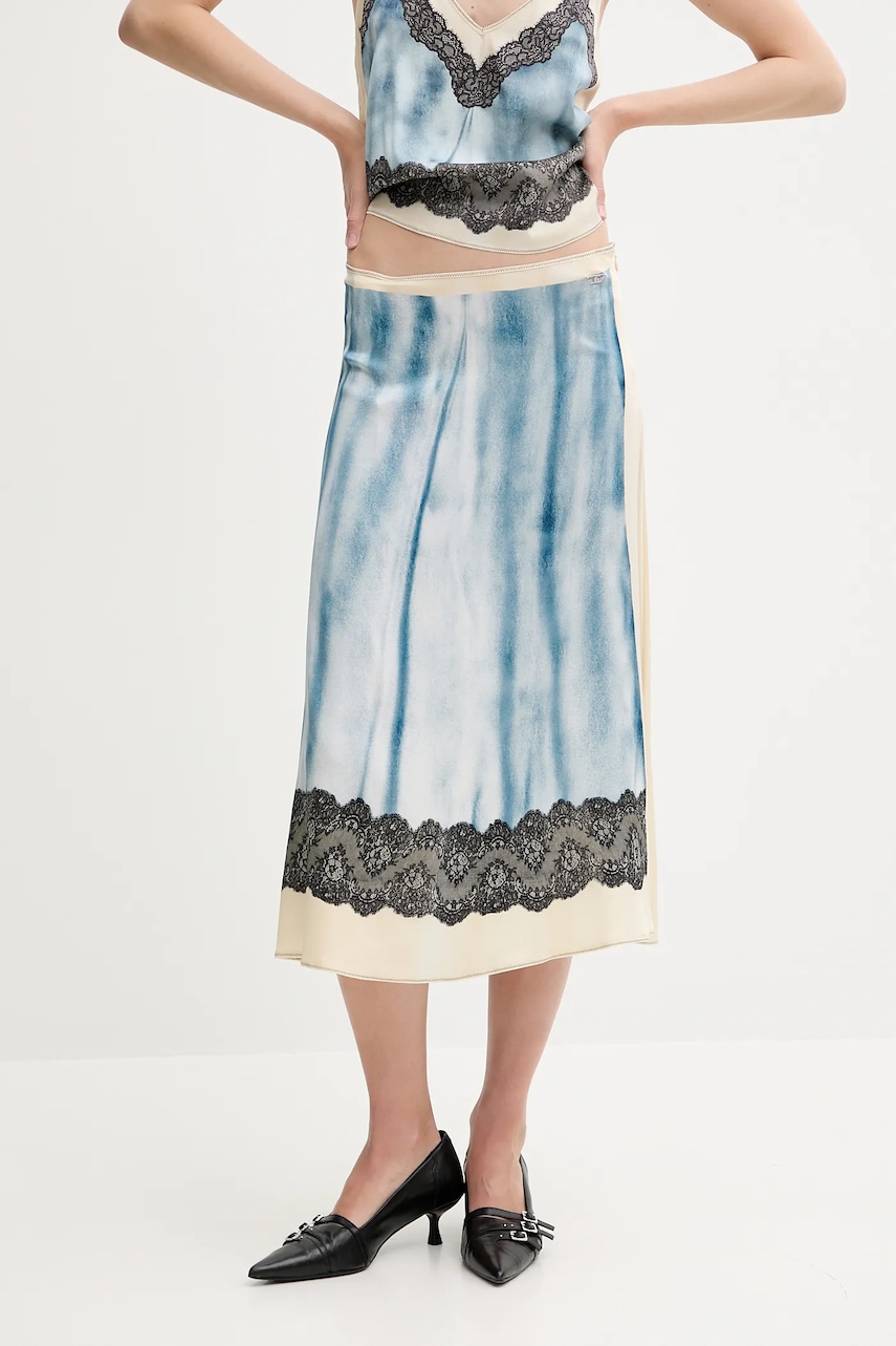Φούστα Diesel O-NEIRIC SKIRT χρώμα: μπλε, A16750.0IKAS