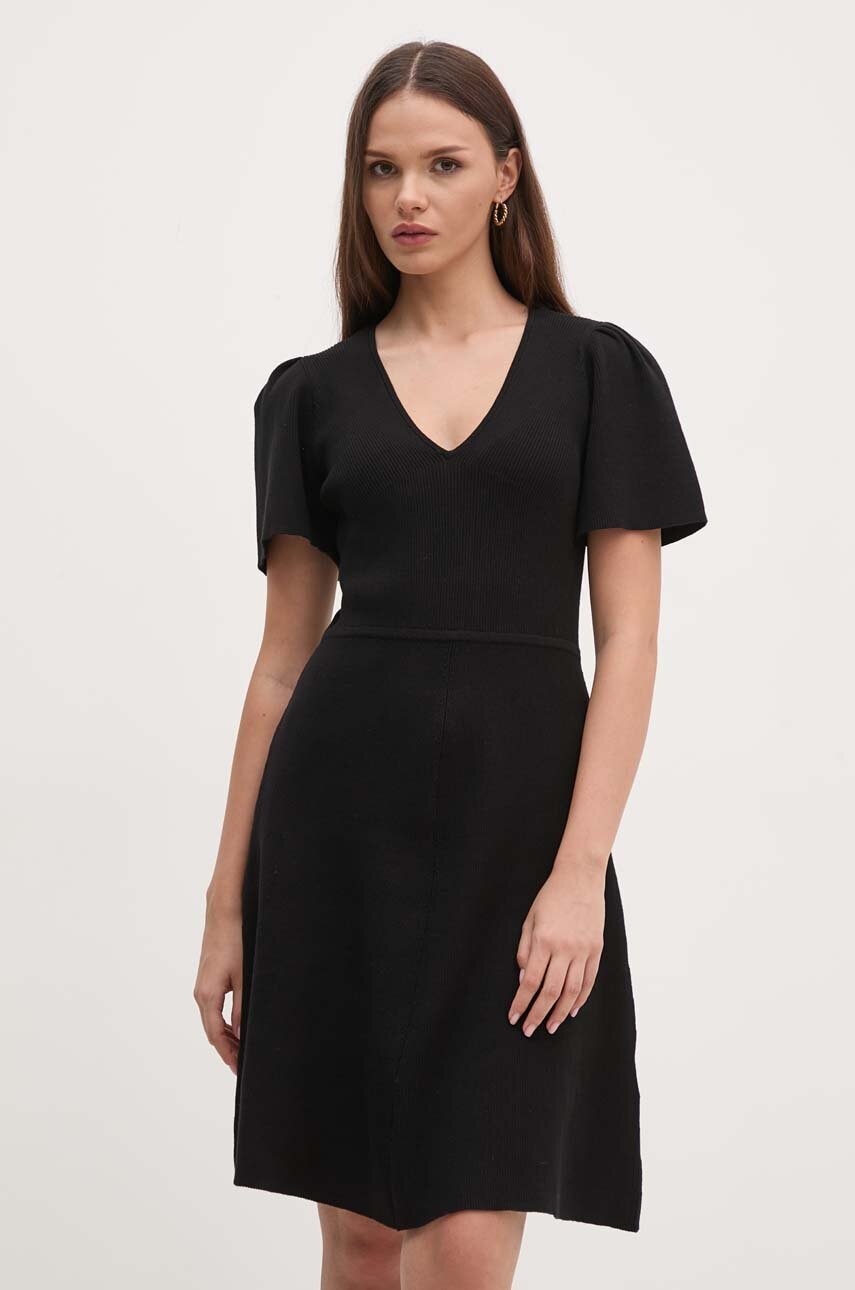 Φόρεμα Dkny χρώμα: μαύρο, DD4EN992