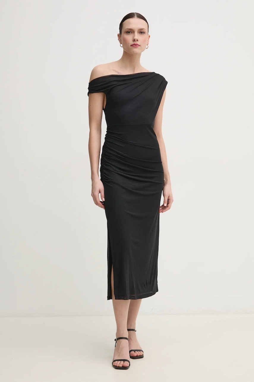 Φόρεμα Dkny χρώμα: μαύρο, DD5M1H45
