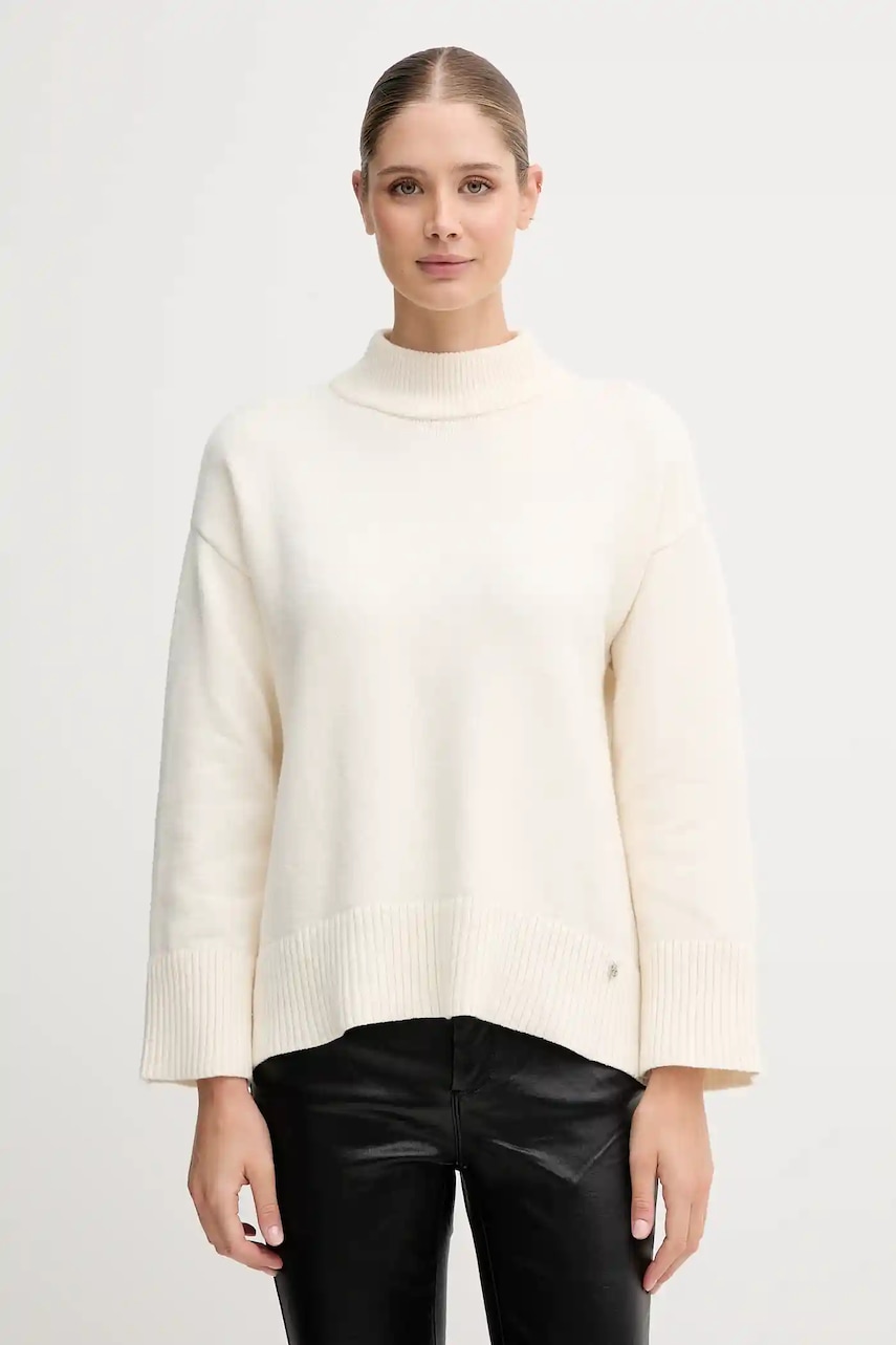 Πουλόβερ Dkny χρώμα: μπεζ, DJ5R0889