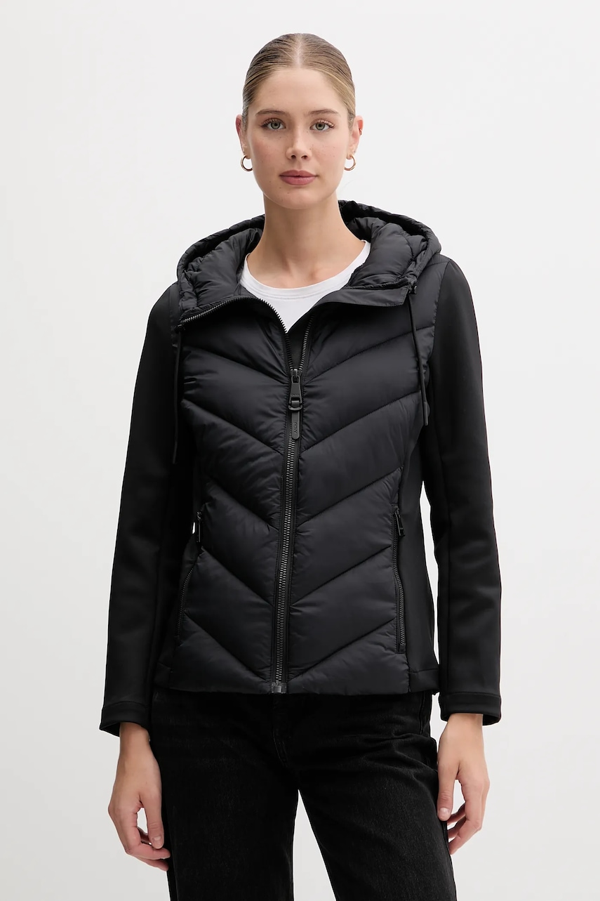 Μπουφάν Dkny χρώμα: μαύρο, DLEMPR06