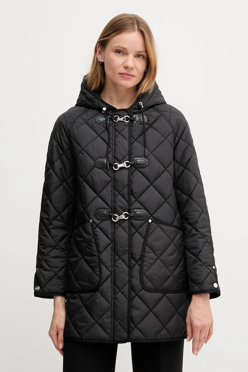 Μπουφάν Dkny χρώμα: μαύρο, DLEMPT95