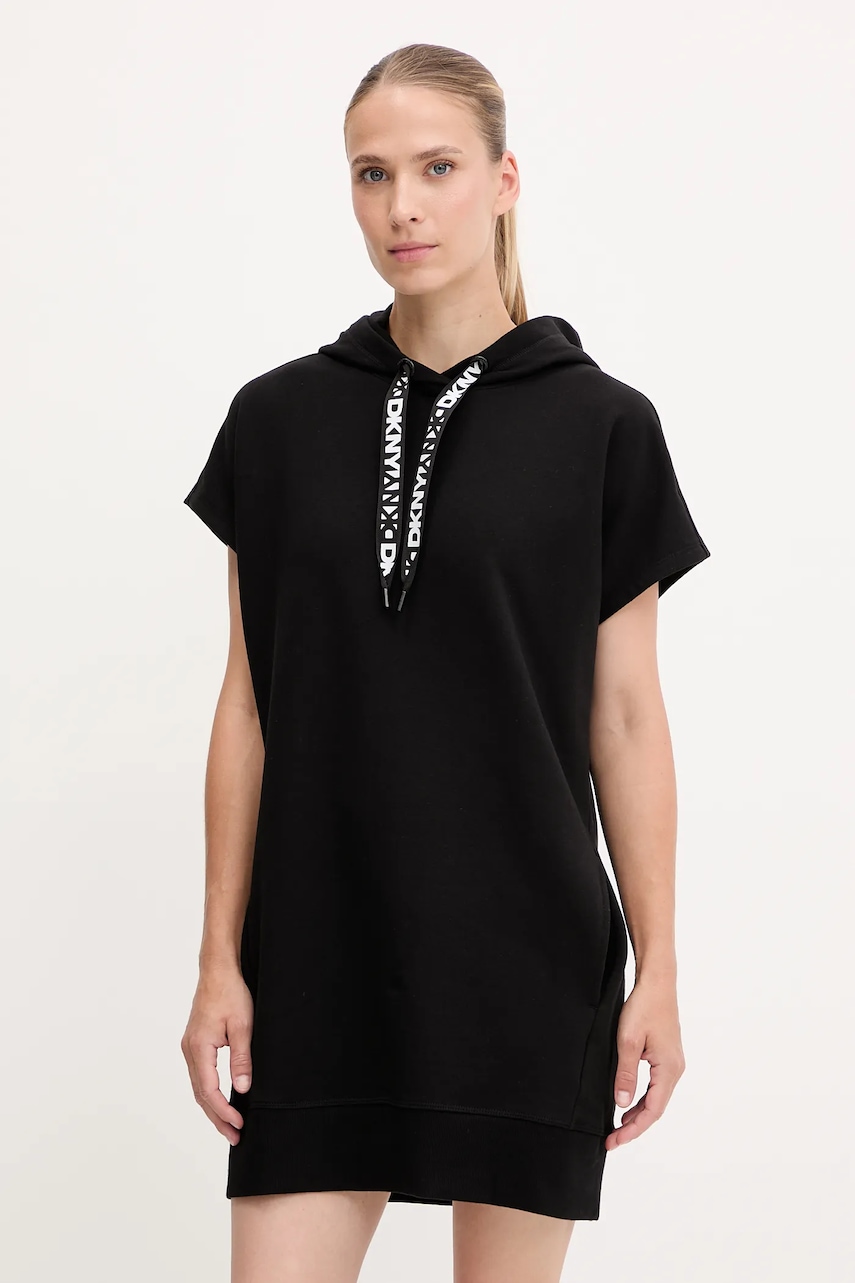 Φόρεμα Dkny χρώμα: μαύρο, DP5D4908