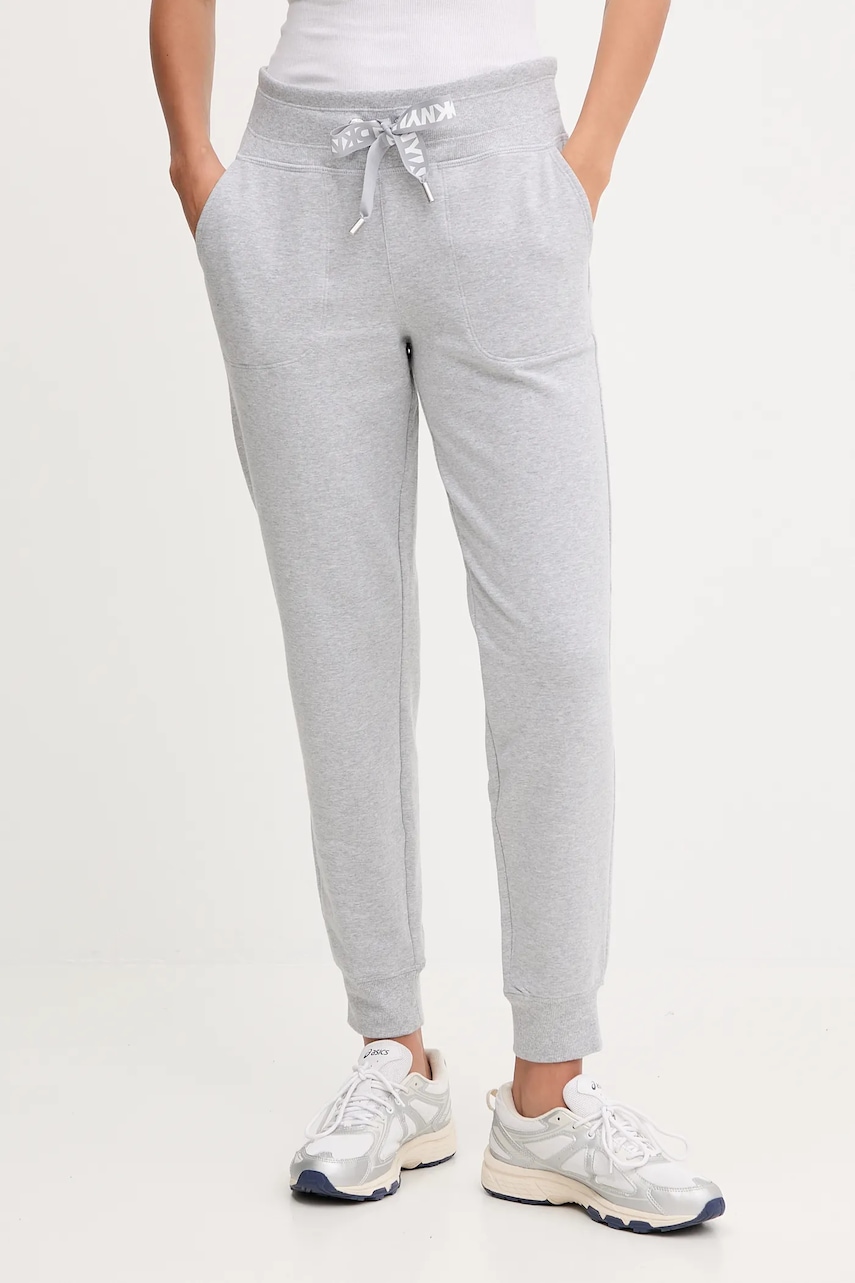 Παντελόνι φόρμας Dkny χρώμα: μπεζ, DP5P3496