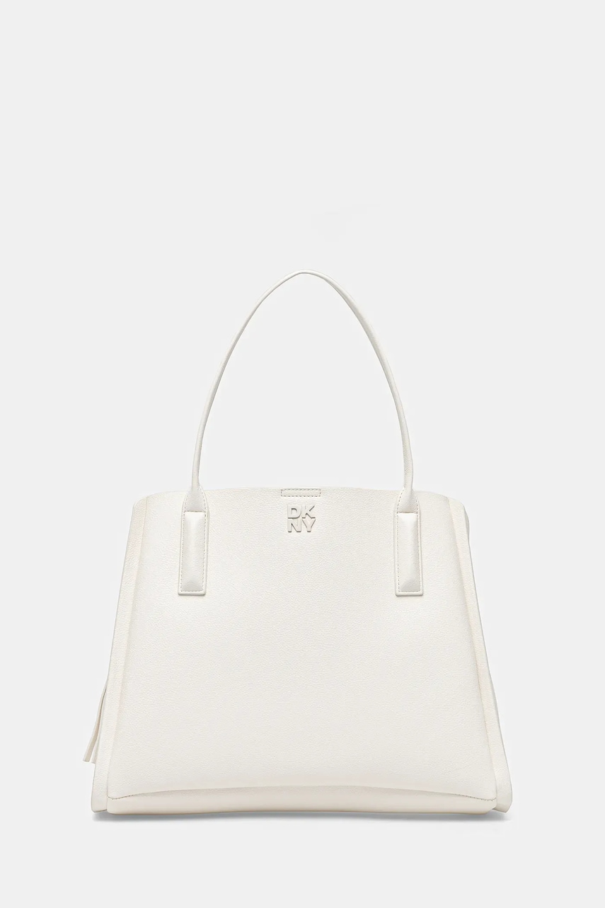 Τσάντα Dkny χρώμα: άσπρο, R51AAI97