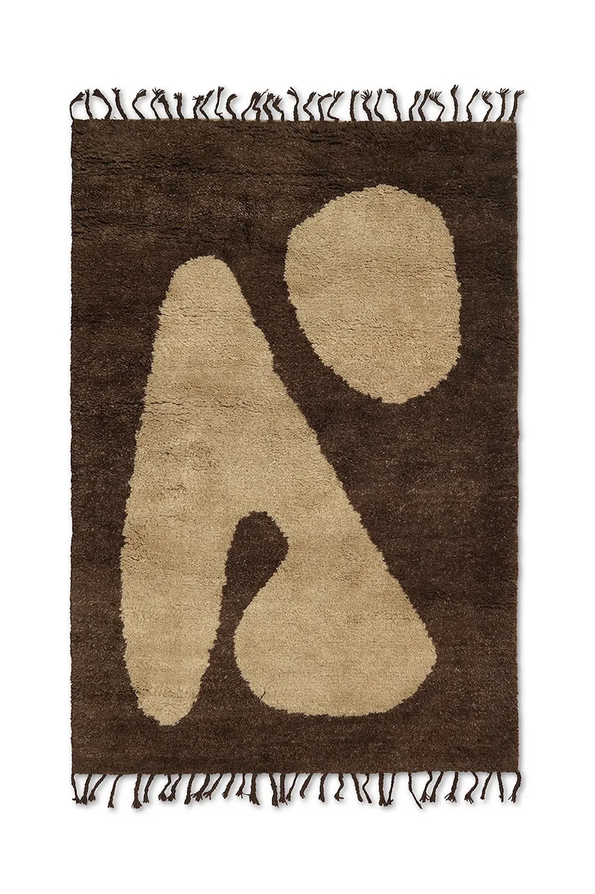 Μάλλινο χαλί ferm LIVING Abstract Rug χρώμα: πολύχρωμο