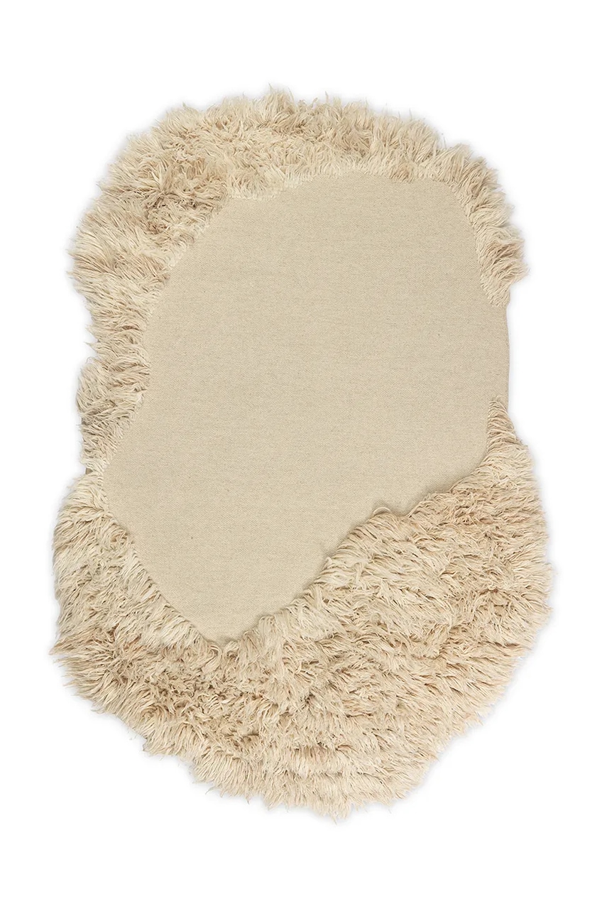 Μάλλινο χαλί ferm LIVING Norte Rug χρώμα: μπεζ