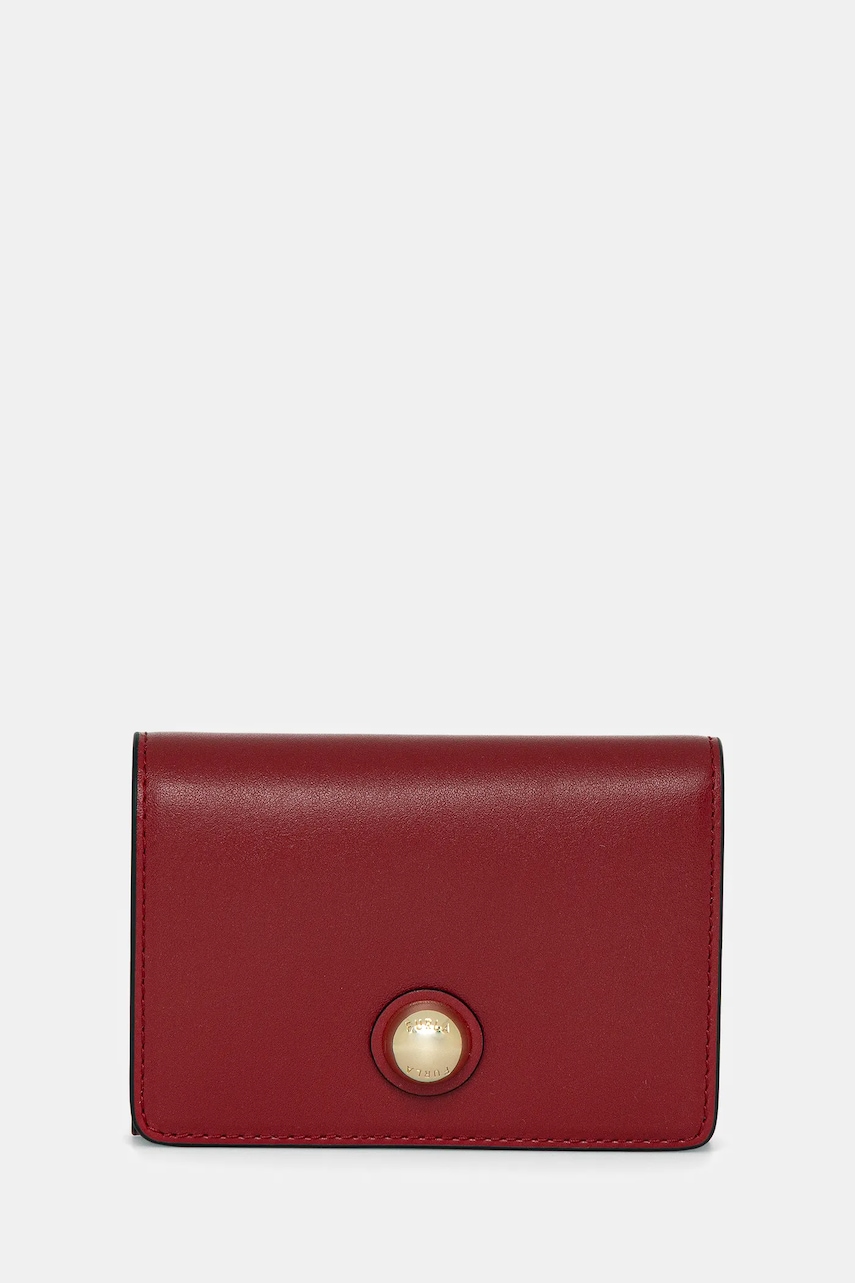 Δερμάτινο πορτοφόλι Furla χρώμα: κόκκινο, WP00442.AX0733.4021S