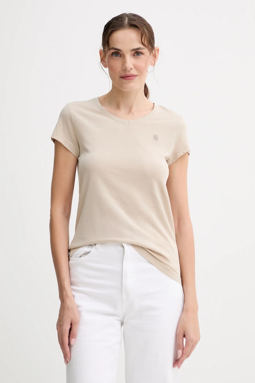 Βαμβακερό μπλουζάκι G-Star Raw χρώμα: μαύρο, D24533-4107