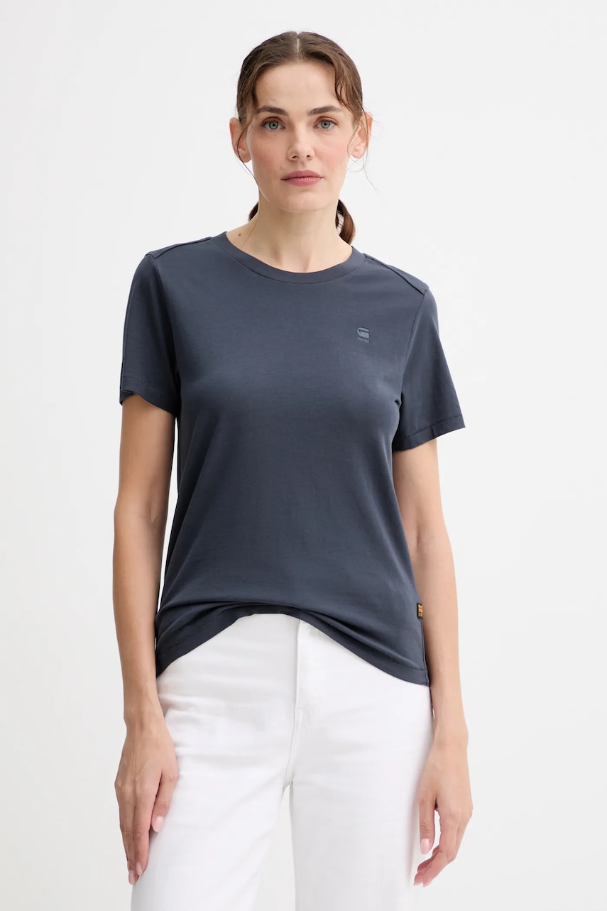 Βαμβακερό μπλουζάκι G-Star Raw χρώμα: μπλε, D26062-336