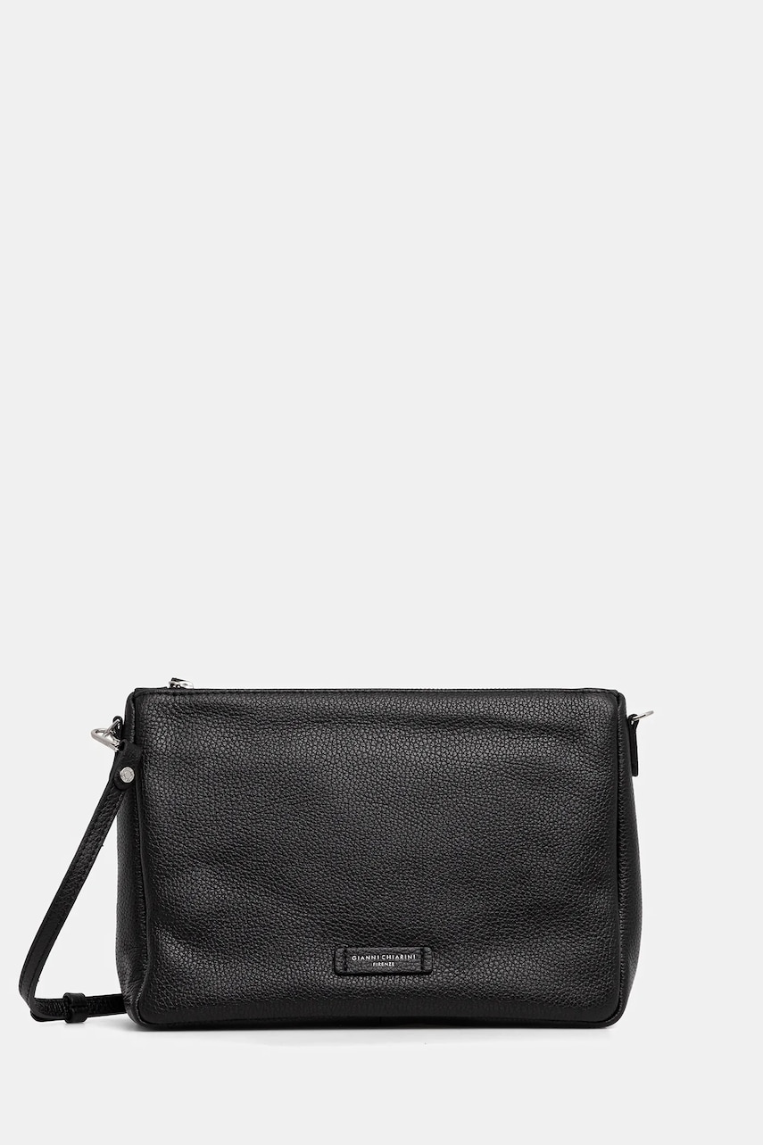 Δερμάτινη τσάντα Gianni Chiarini NORA POUCH χρώμα: μαύρο, BS.10225.GRN