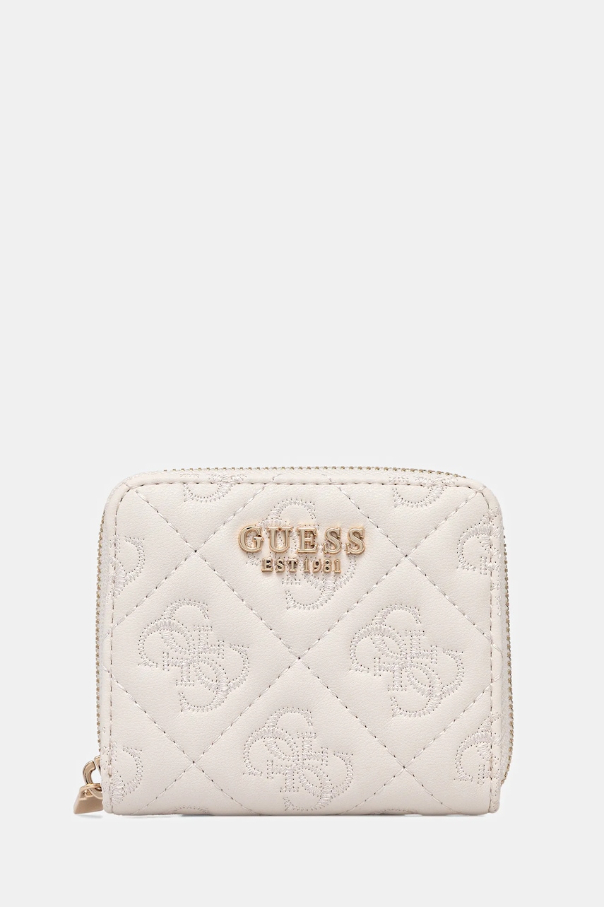 Πορτοφόλι Guess ADELASIA χρώμα: μπεζ, SWQL96 58137