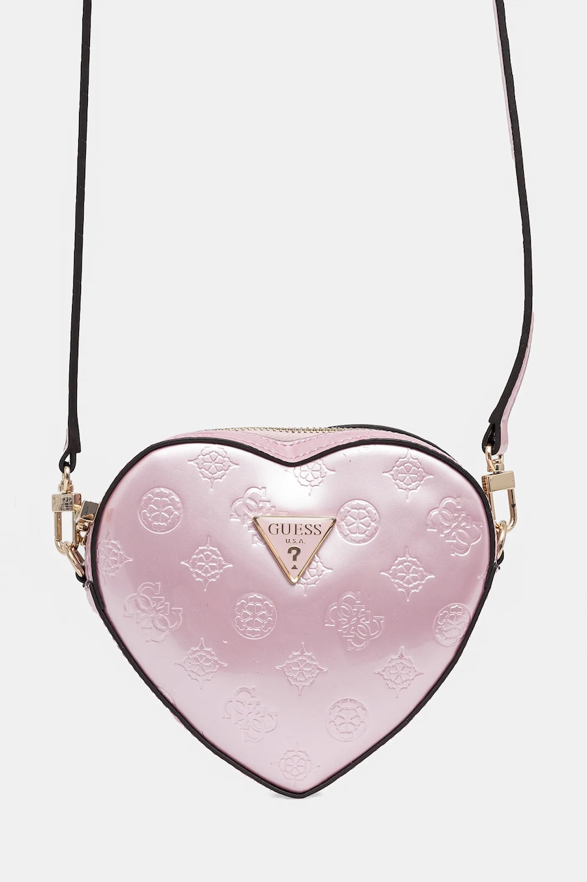 Τσάντα Guess ARNELA χρώμα: ροζ, HWTG94 96770
