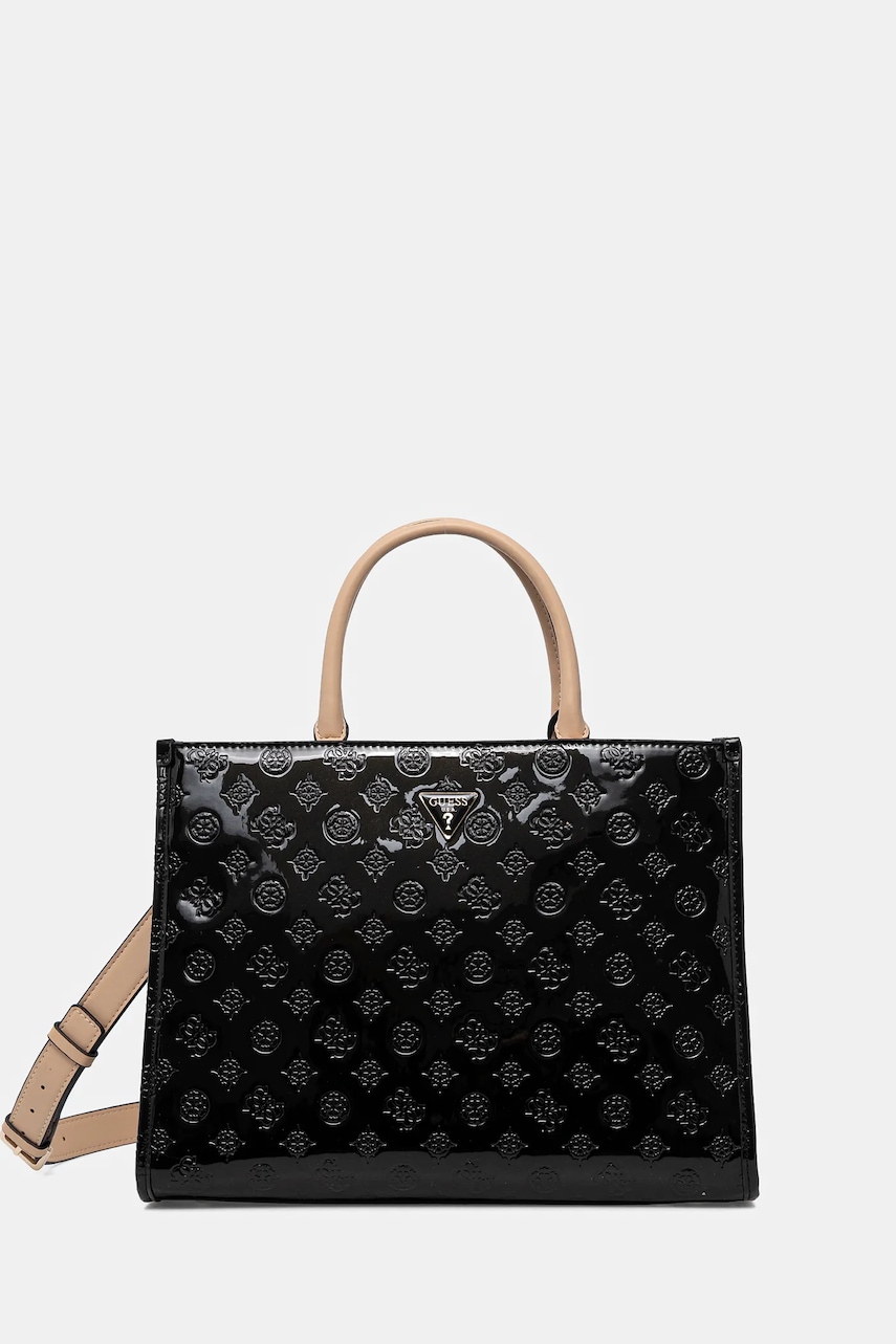 Τσάντα Guess ARNELA χρώμα: μαύρο, HWTV94 96220