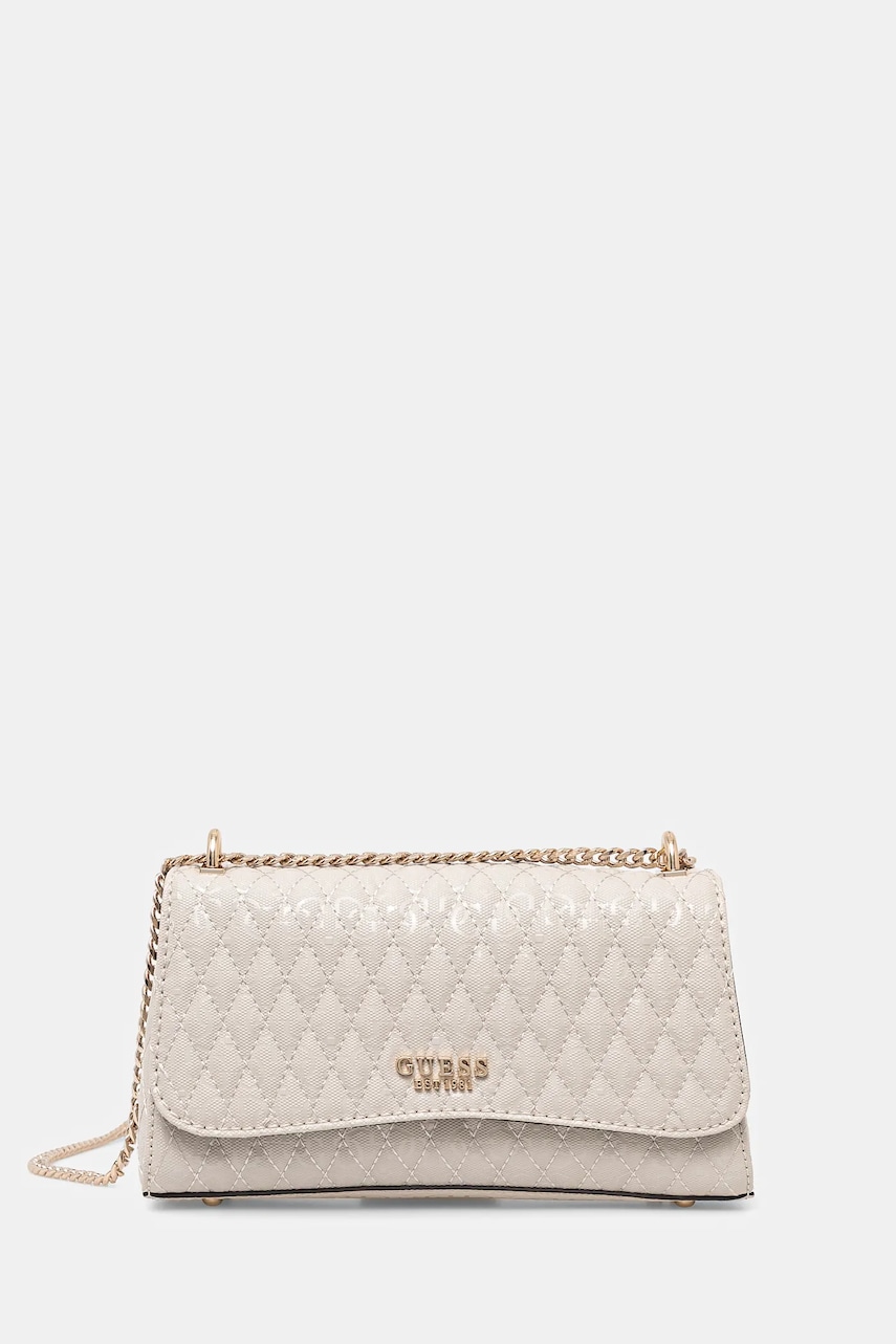 Τσάντα Guess BETULA χρώμα: μπεζ, HWGG96 26210